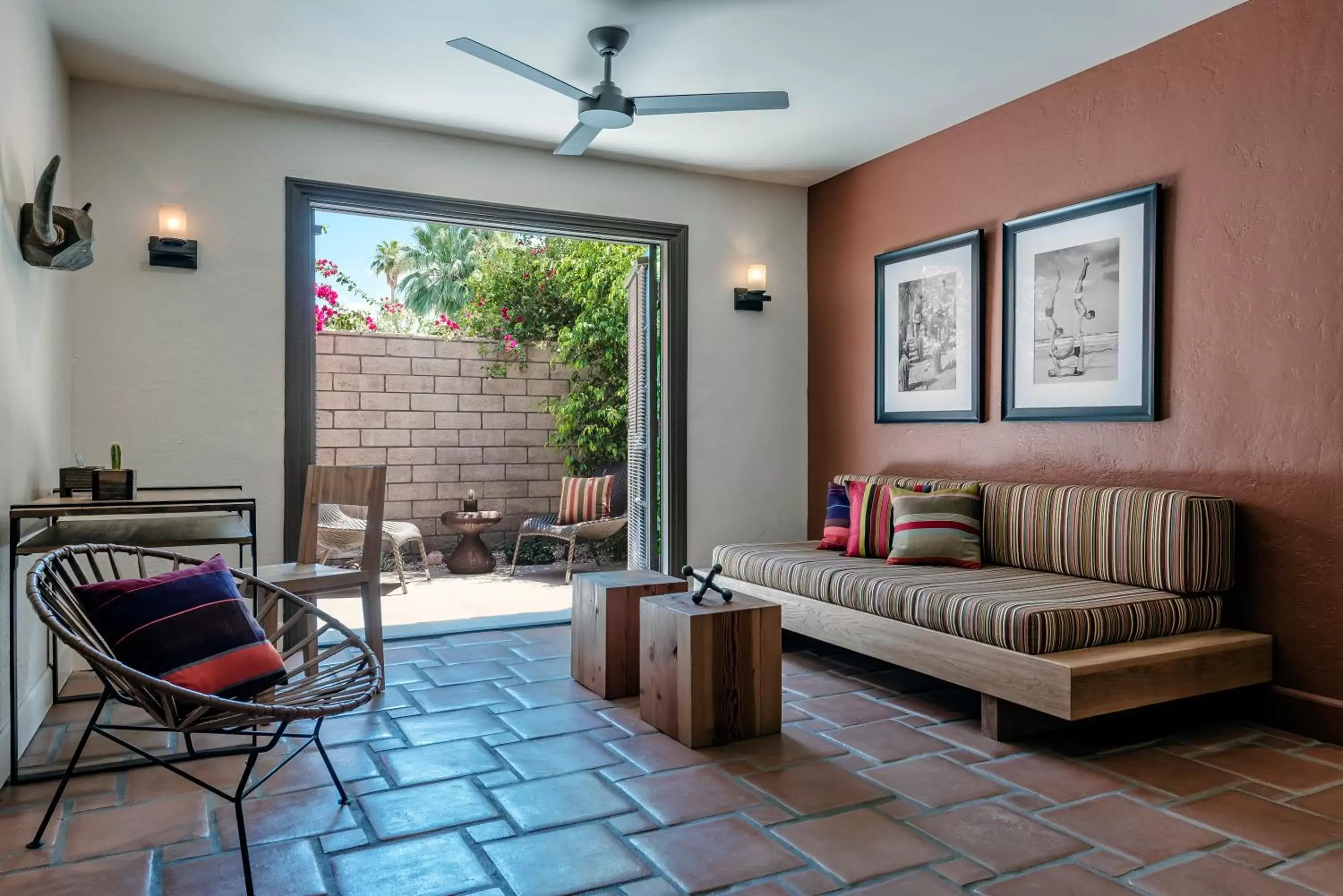 Seating Area in Santiago Resort - Palm Springs Premier Gay Men’s Resort