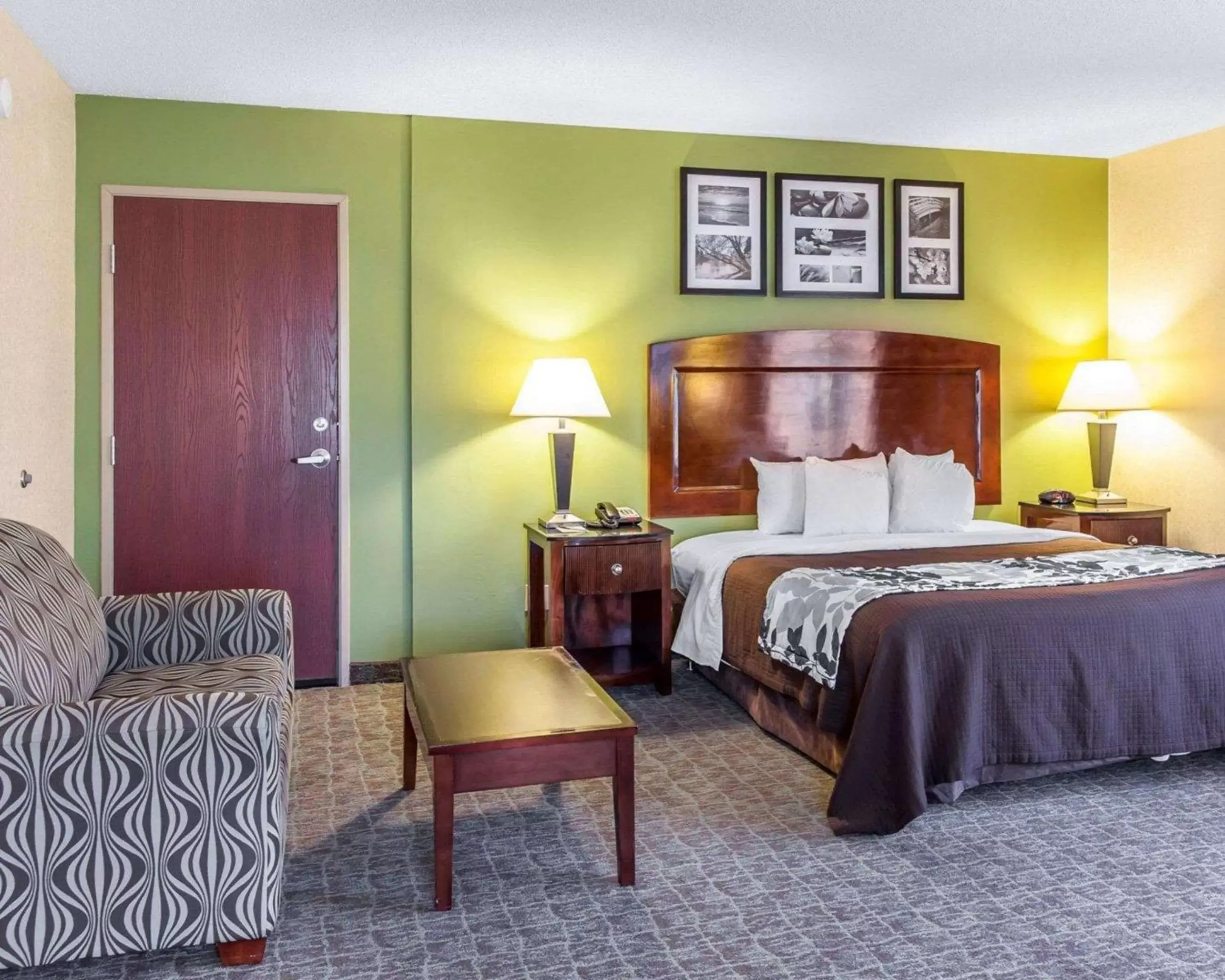 Photo of the whole room, Bed in Sleep Inn & Suites near Joint Base Andrews-Washington Area
