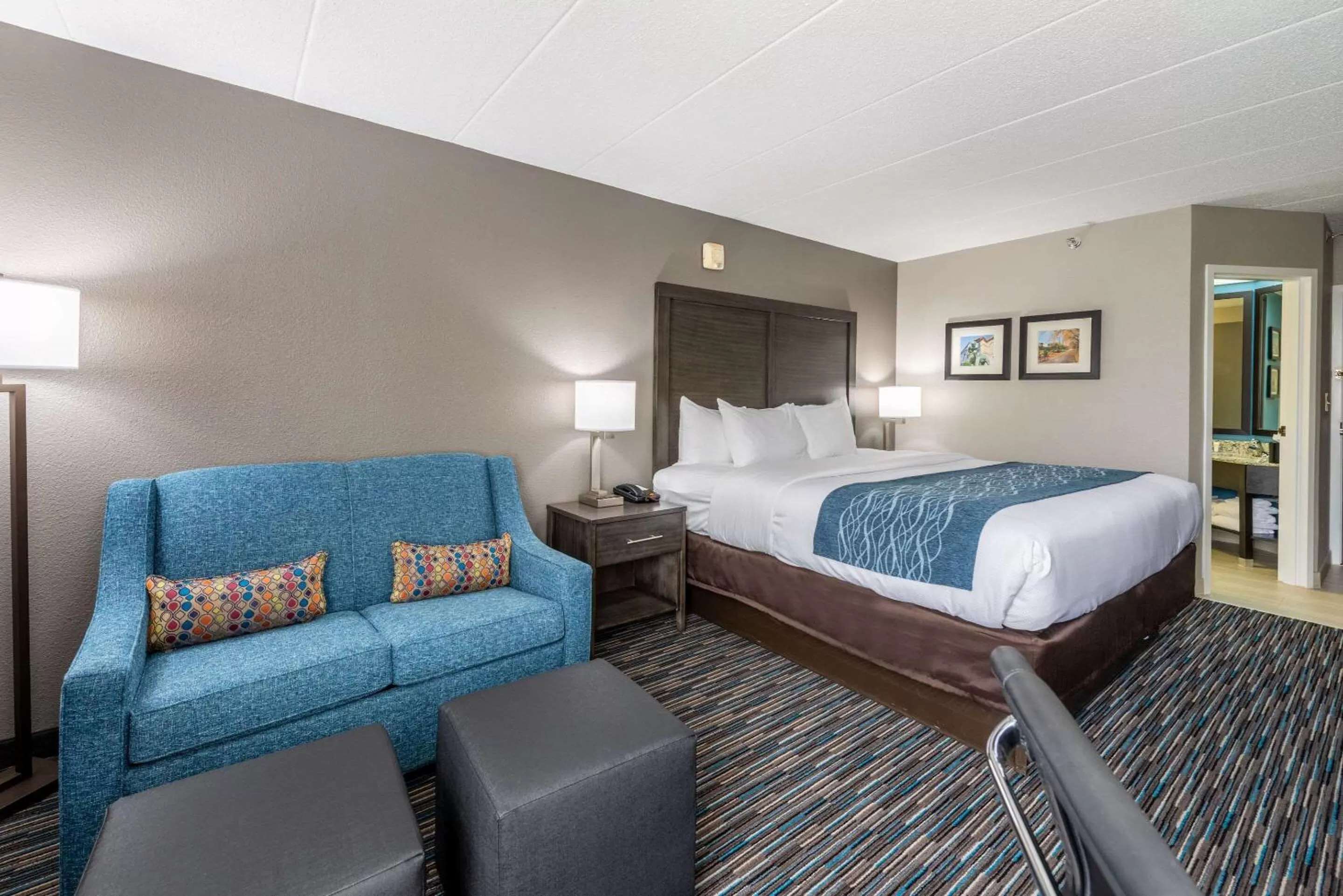 Bedroom, Bed in Comfort Inn Chicago Schaumburg - O'Hare Airport