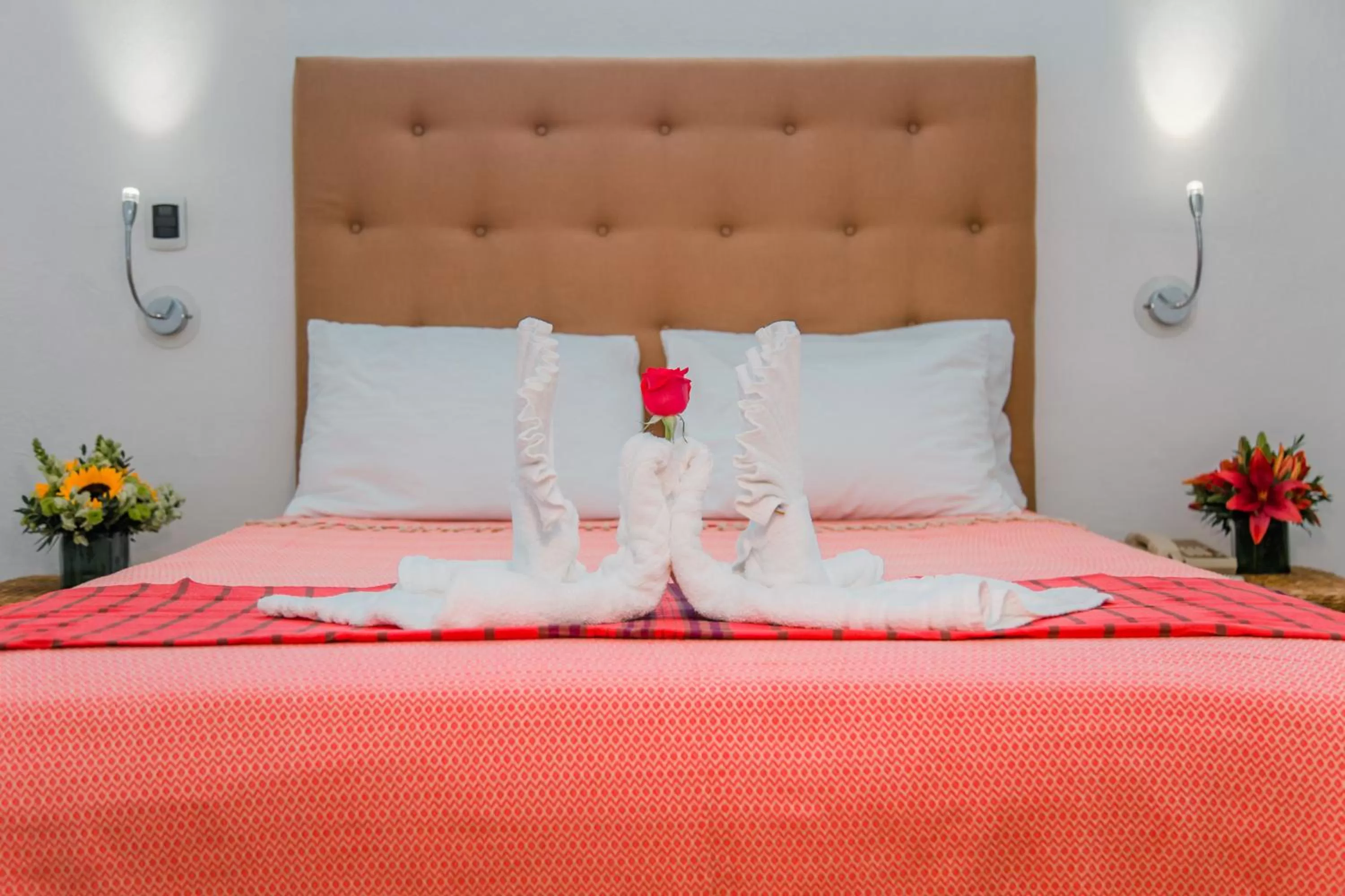 Bed in Los Milagros Hotel