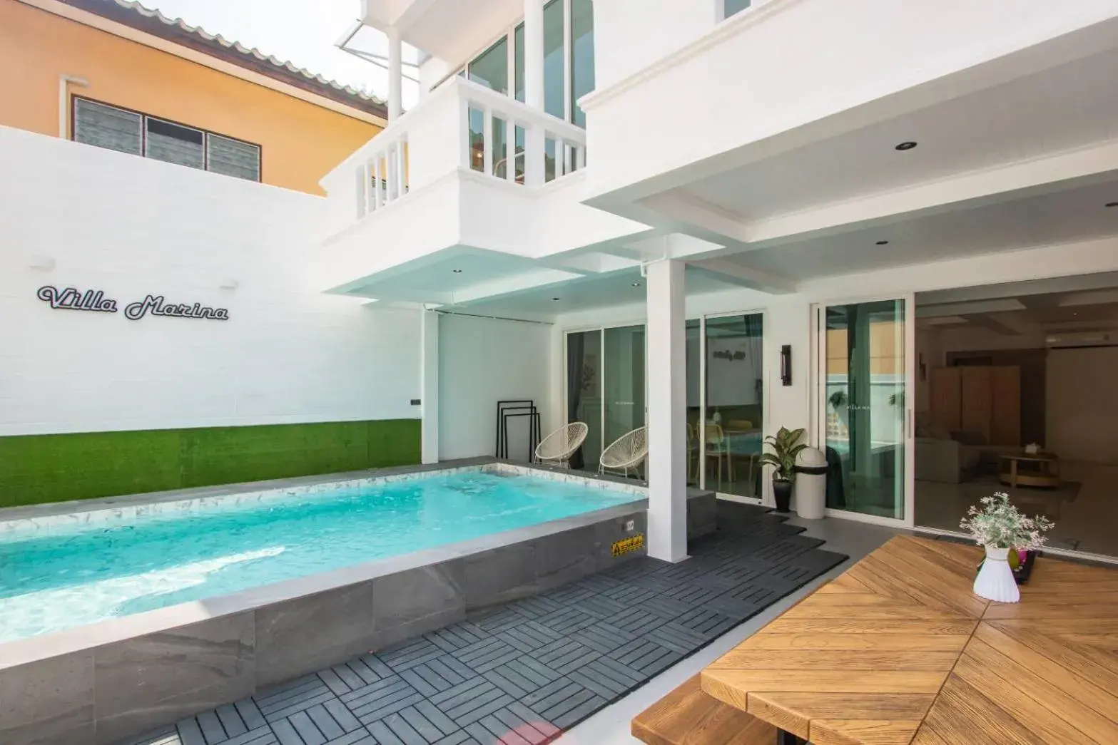 Pool view in Sun Marina Cha-Am Pool view in Sun Marina Cha-Am