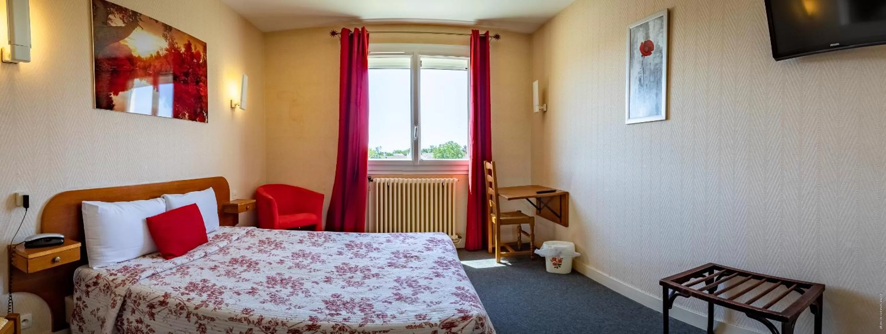 Bed in Hotel Christina