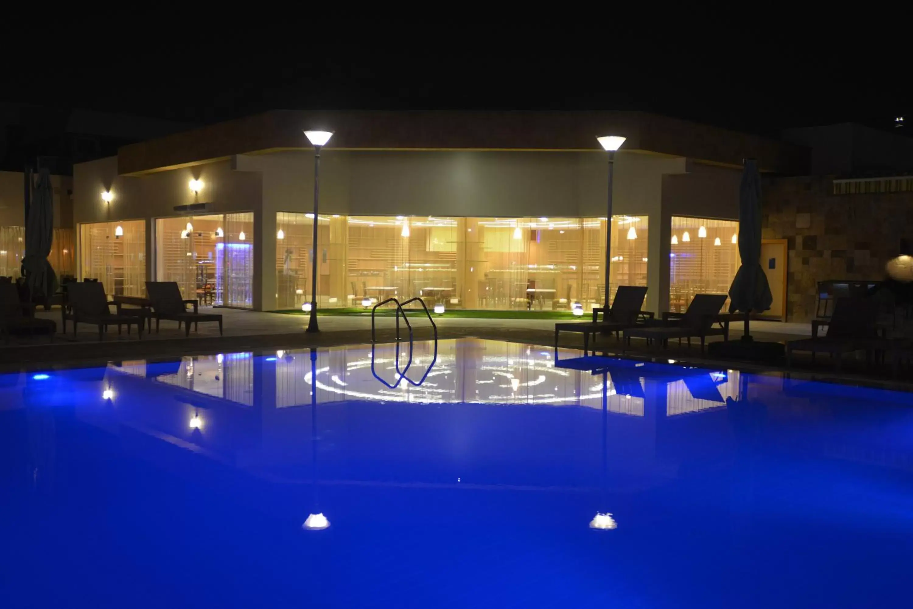 Bird's eye view, Swimming Pool in Novotel Cairo Airport