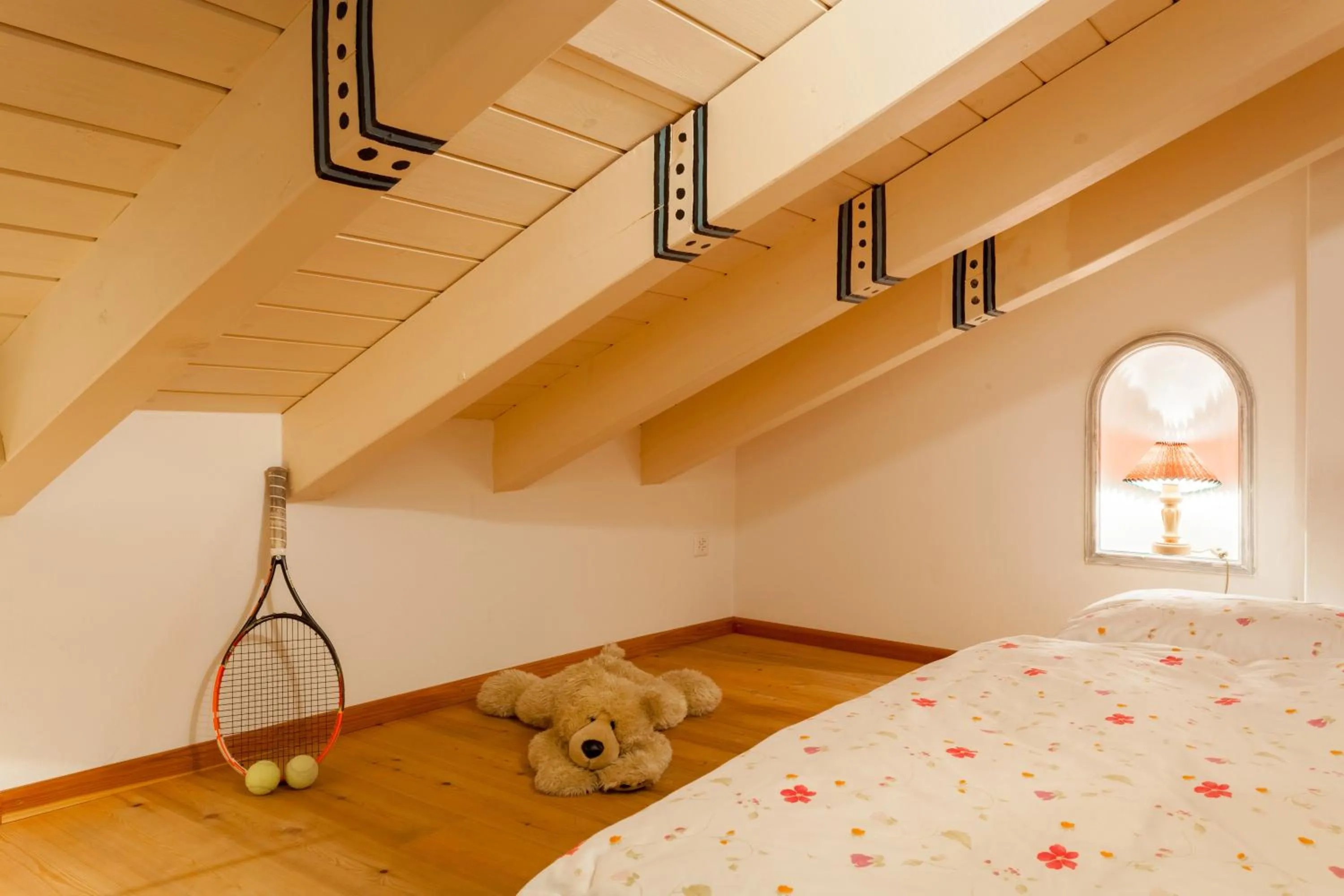 Decorative detail, Bed in Hotel Berghof