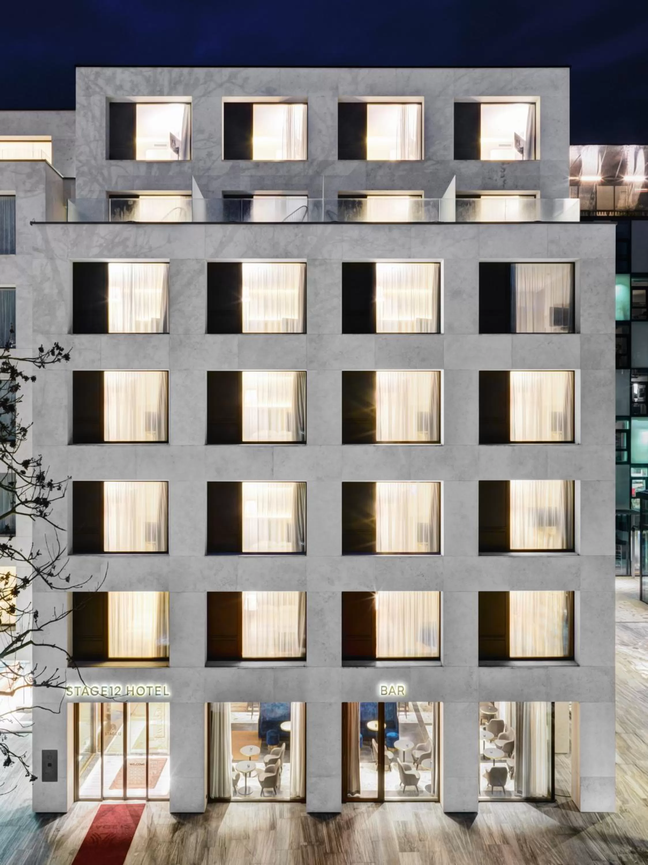 Facade/entrance in STAGE 12 Hotel by Penz