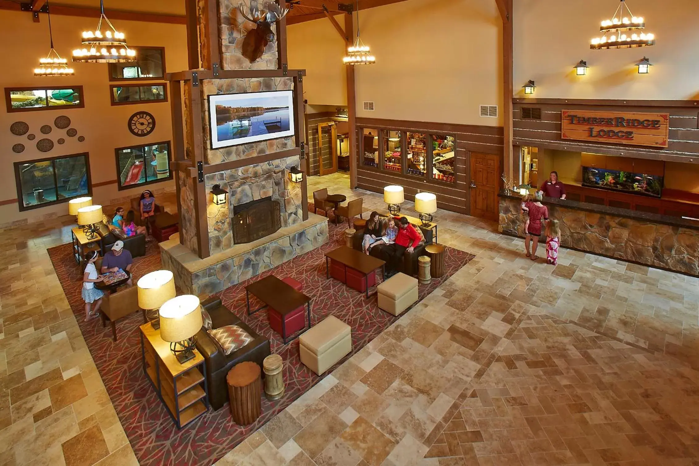 Lobby or reception in Timber Ridge Lodge and Waterpark