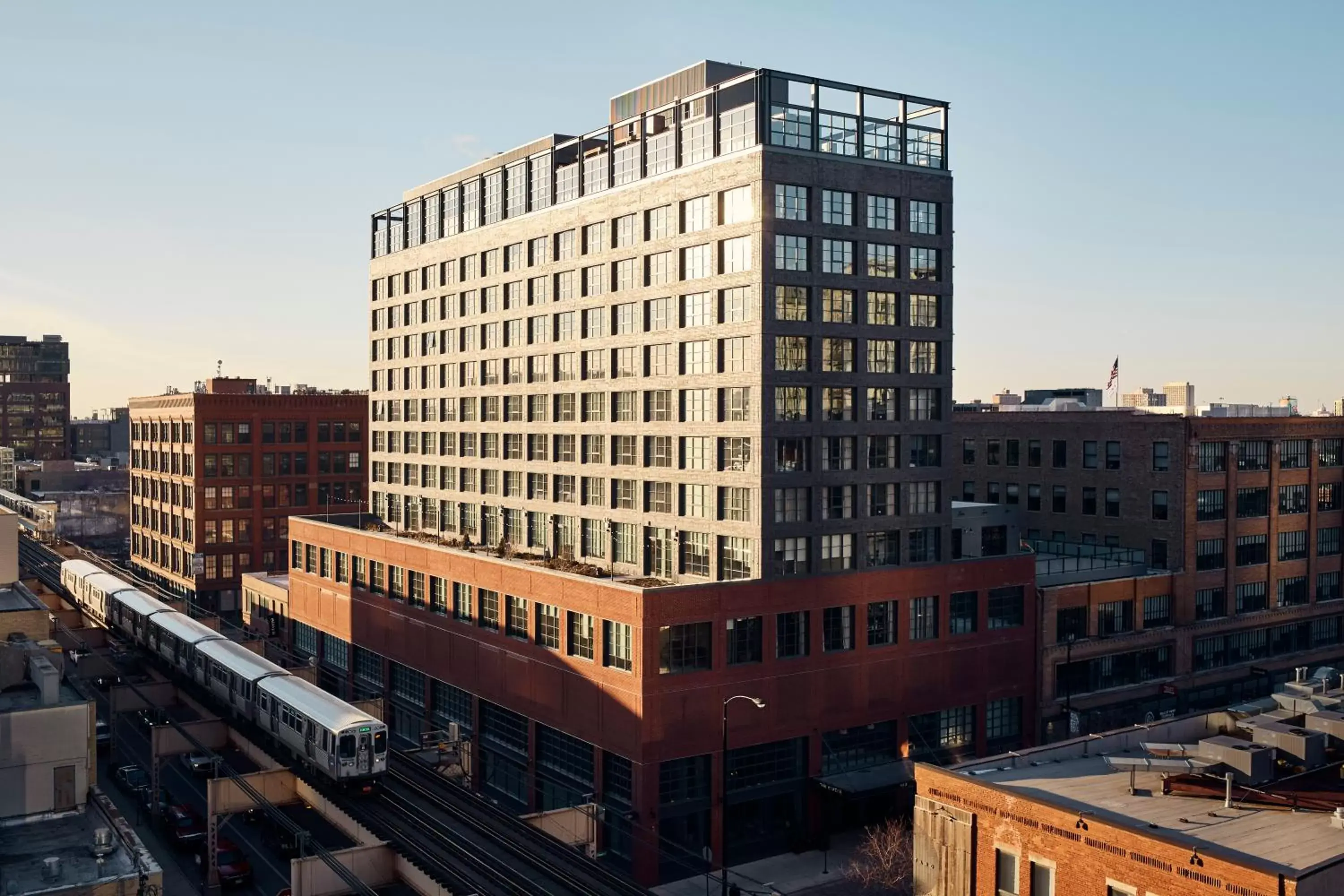 Bird's eye view, Property Building in The Hoxton, Chicago