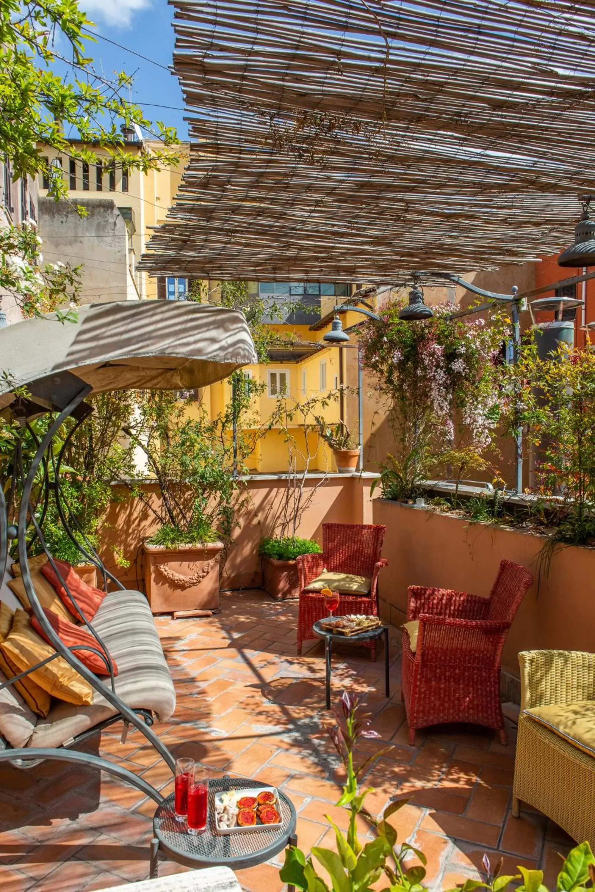 Balcony/Terrace in Hotel Piazza Di Spagna
