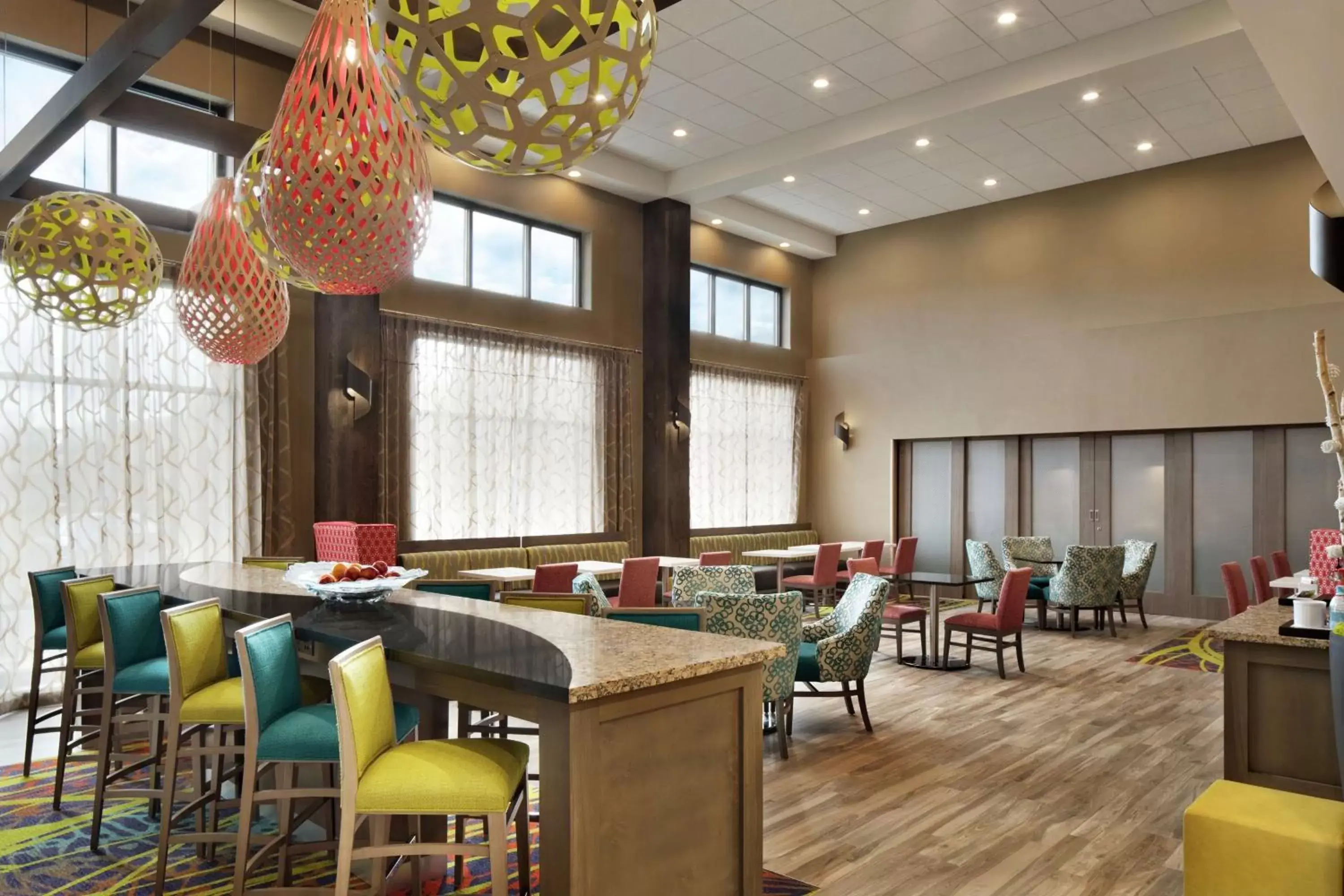 Lobby or reception, Restaurant/Places to Eat in Hampton Inn & Suites St. Louis/Alton, IL