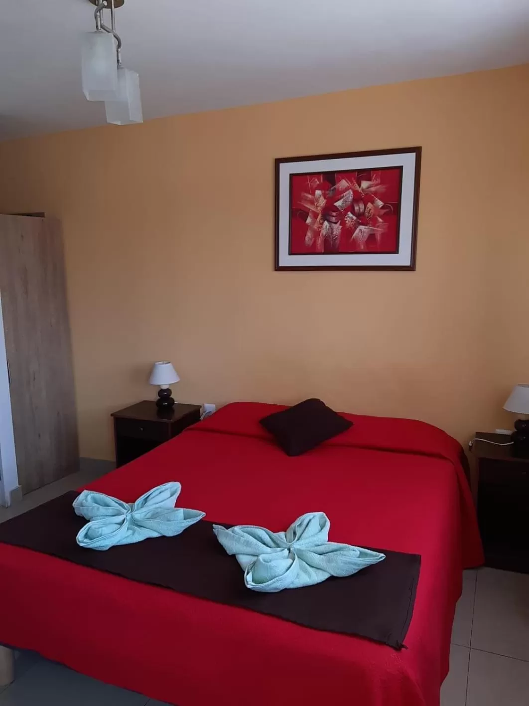 Bed in Hostal D' Silvia