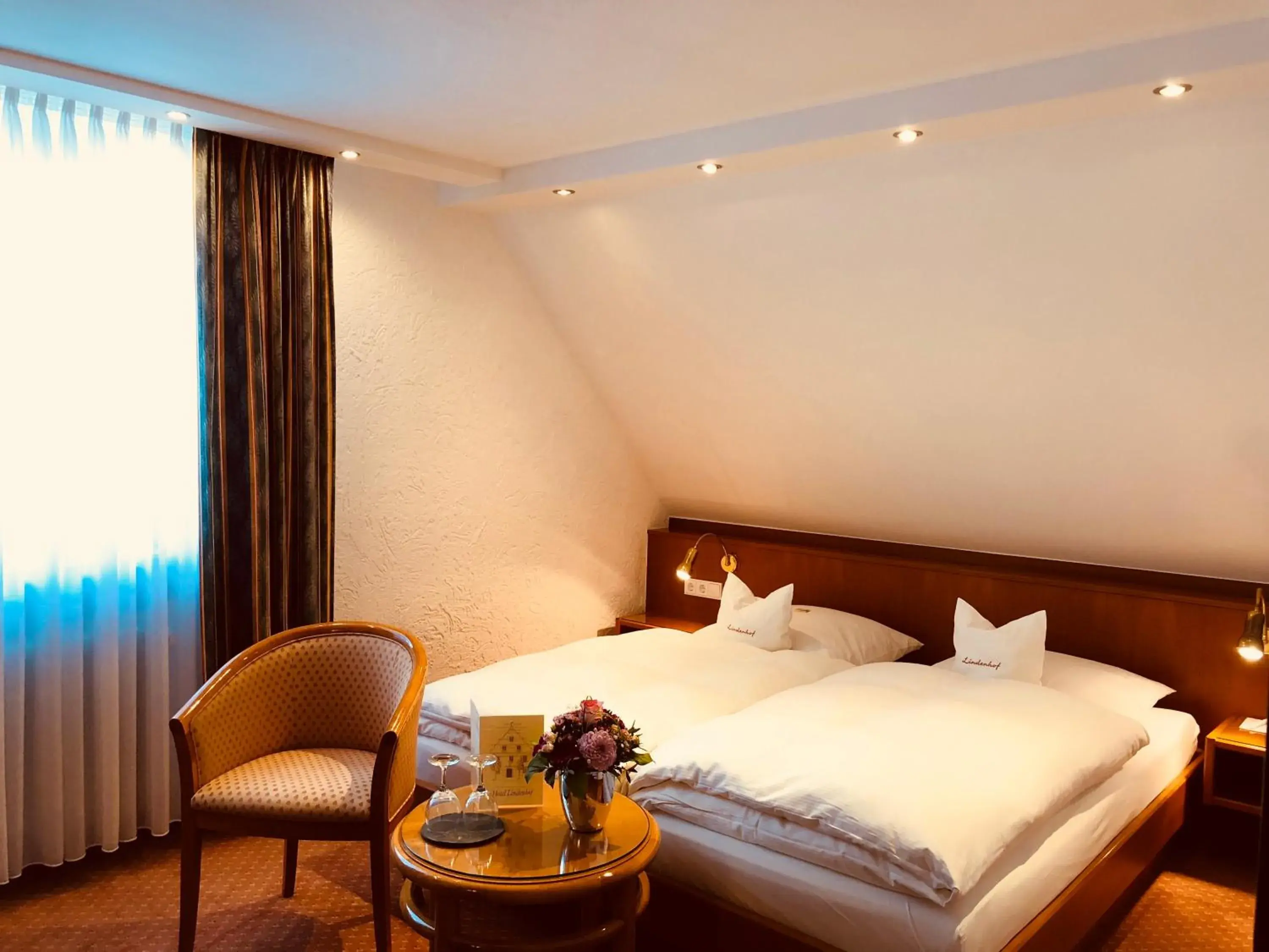 Bed in Hotel Lindenhof Bed in Hotel Lindenhof