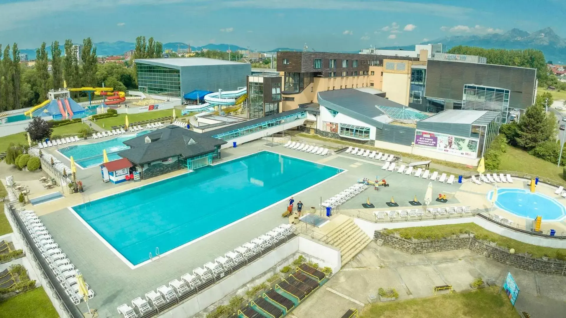 Swimming pool, Pool View in Hotel AquaCity Mountain View