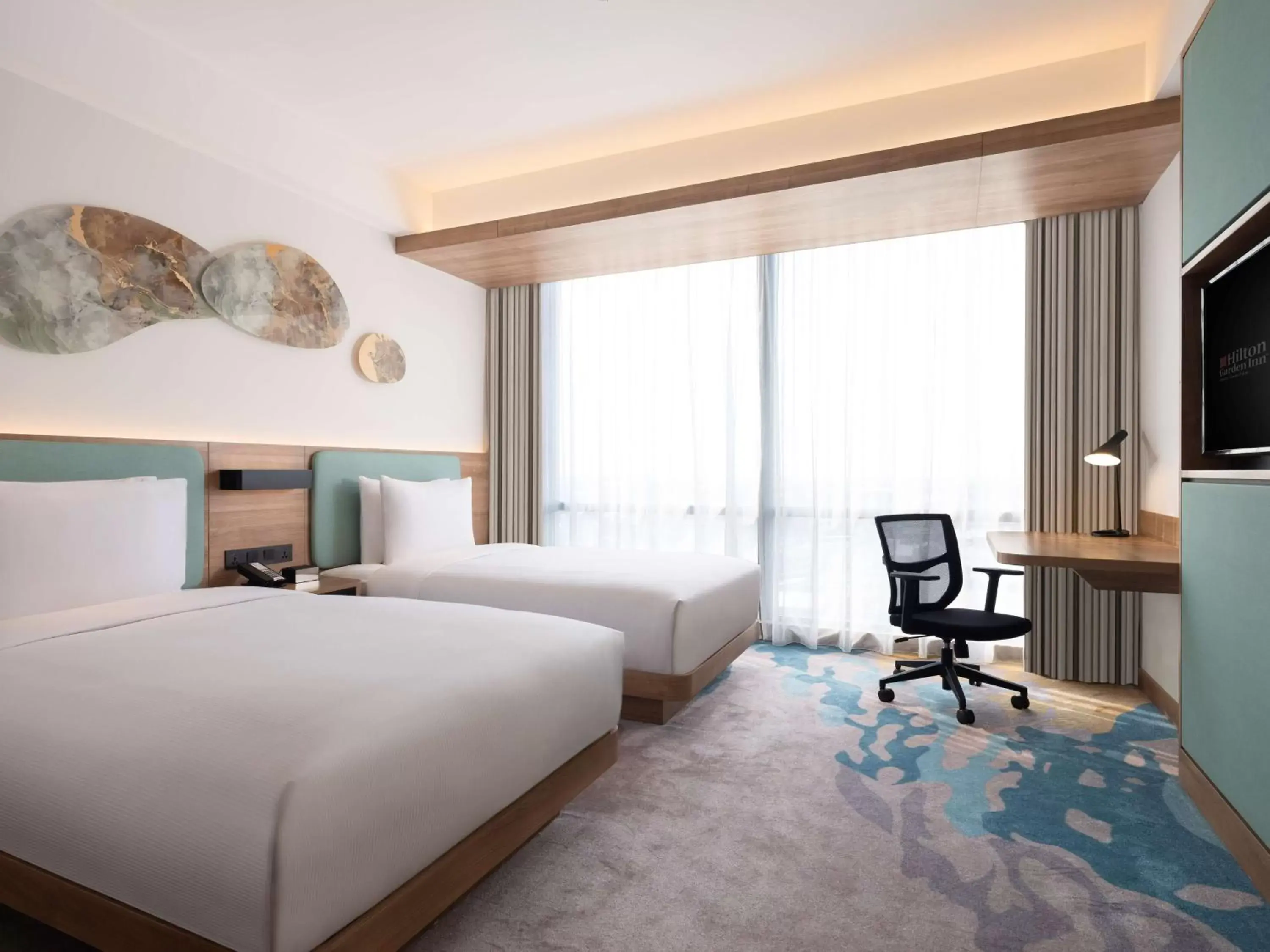 Bed in Hilton Garden Inn Jakarta Taman Palem Bed in Hilton Garden Inn Jakarta Taman Palem