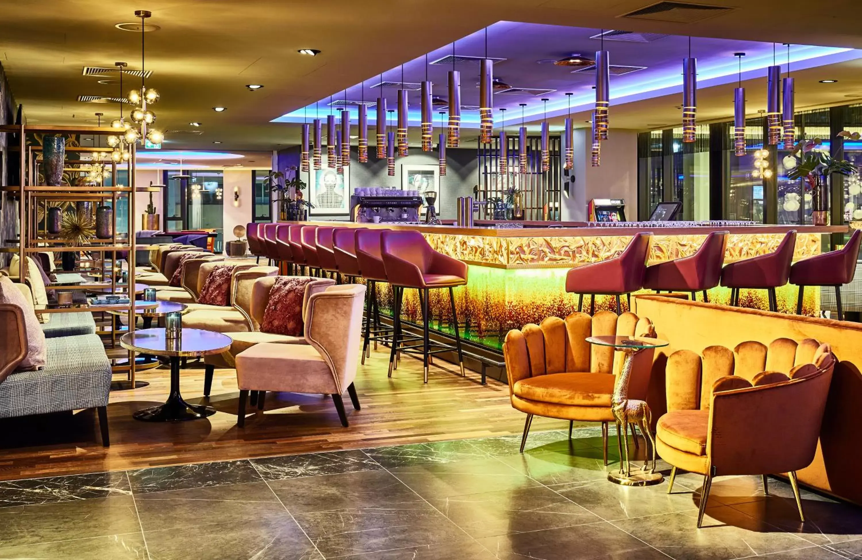 Lounge or bar, Restaurant/Places to Eat in NYX Hotel Warsaw by Leonardo Hotels