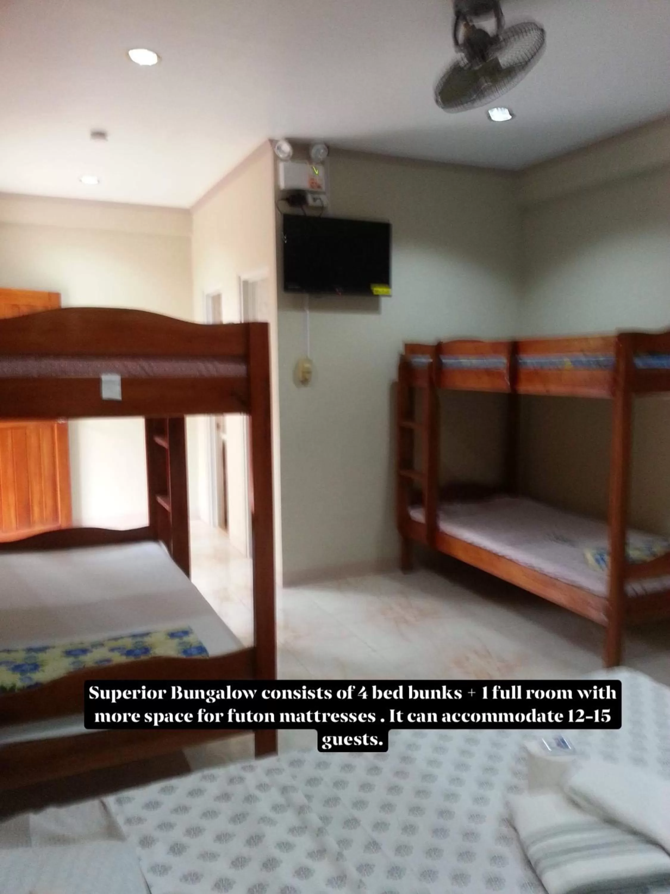 Bed in D's Oceanview Beach Resort