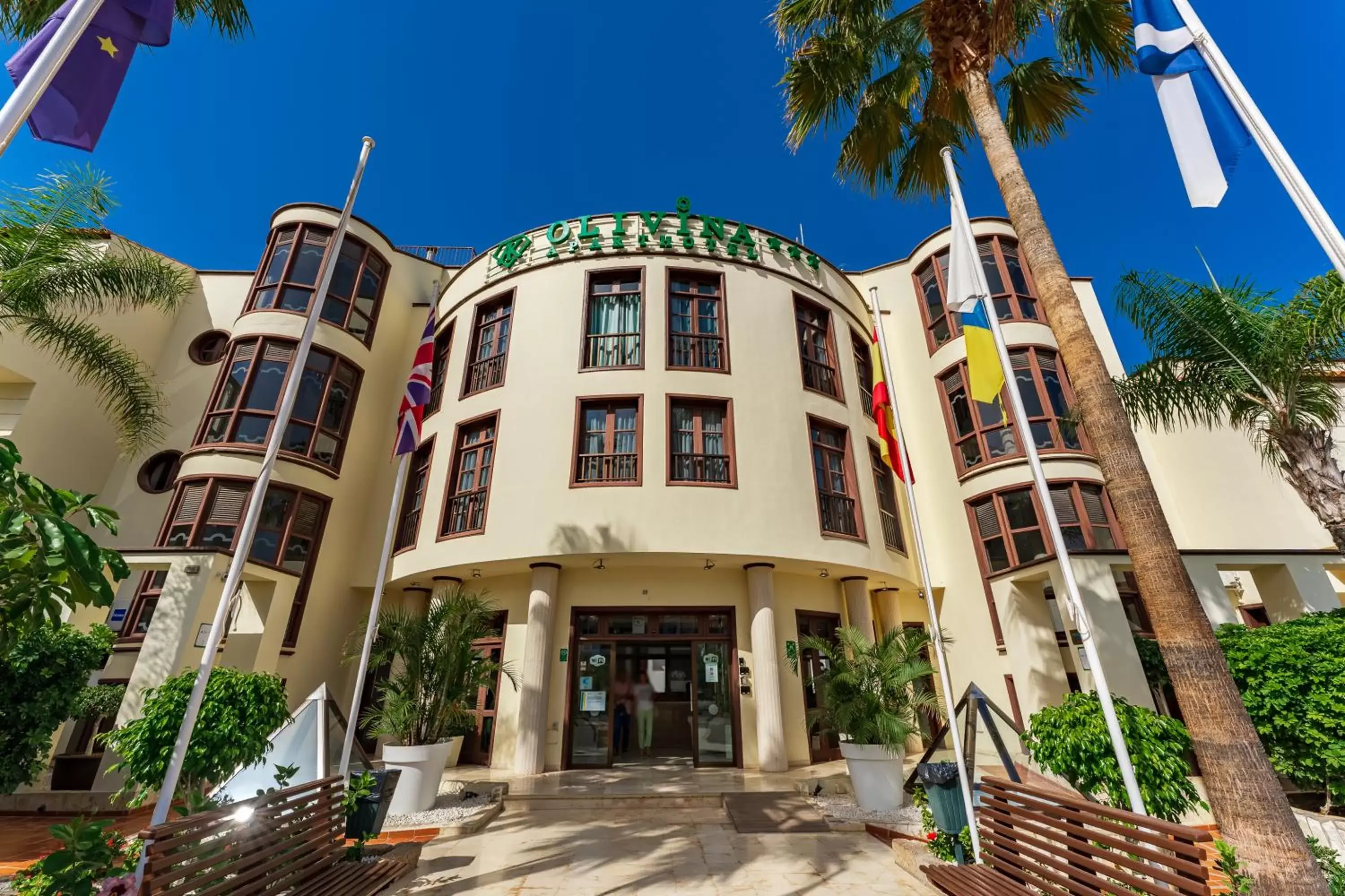 Property building in Klayman Olivina Aparthotel Property building in Klayman Olivina Aparthotel