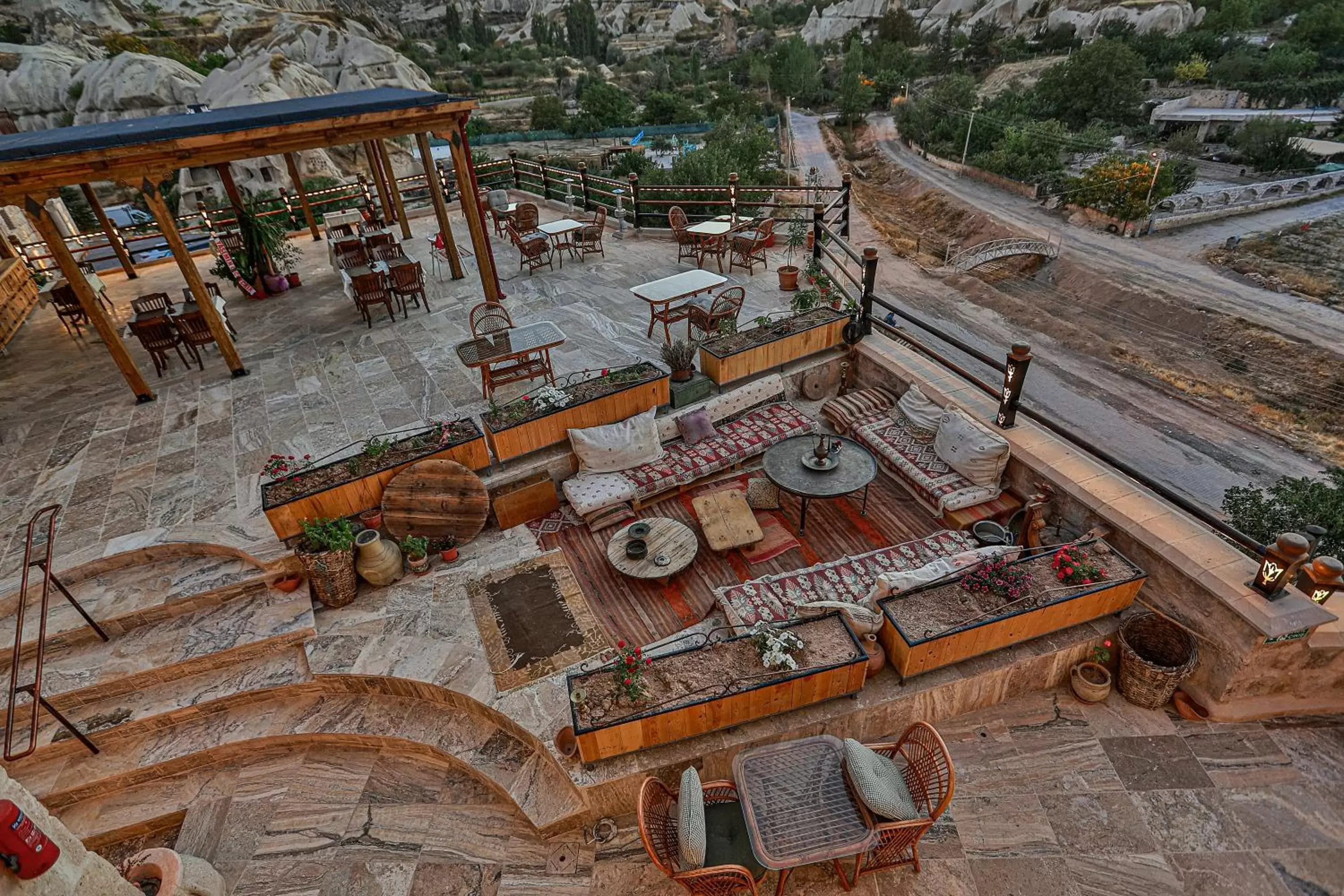 Bird's eye view in Şah Saray Cave Suites Halal Hotel Bird's eye view in Şah Saray Cave Suites Halal Hotel
