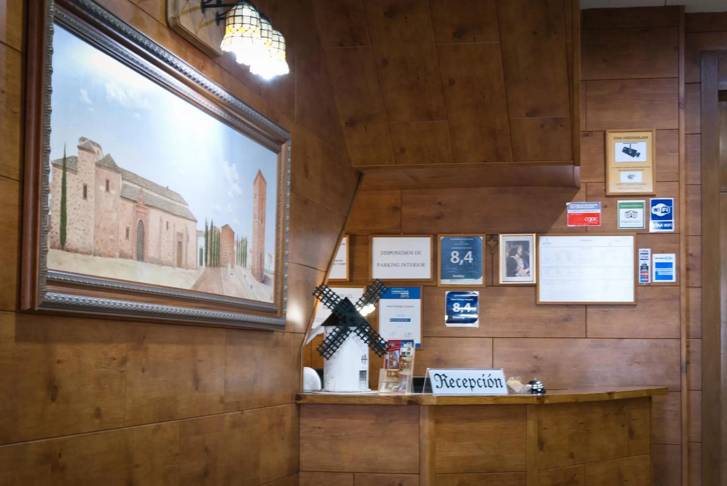 Lobby or reception in Hotel Hidalgo Quijada