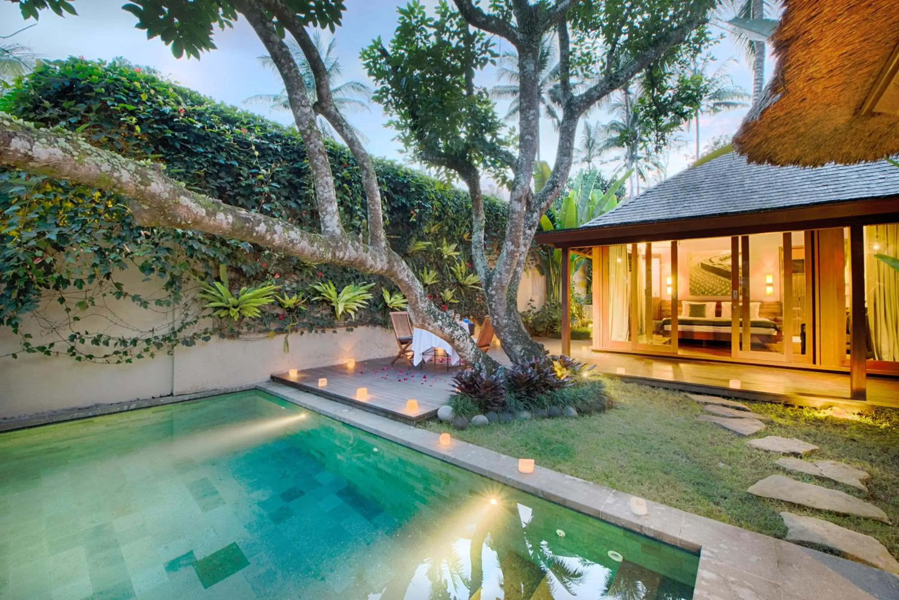 Property building, Swimming Pool in Temuku Villas Ubud - CHSE Certified