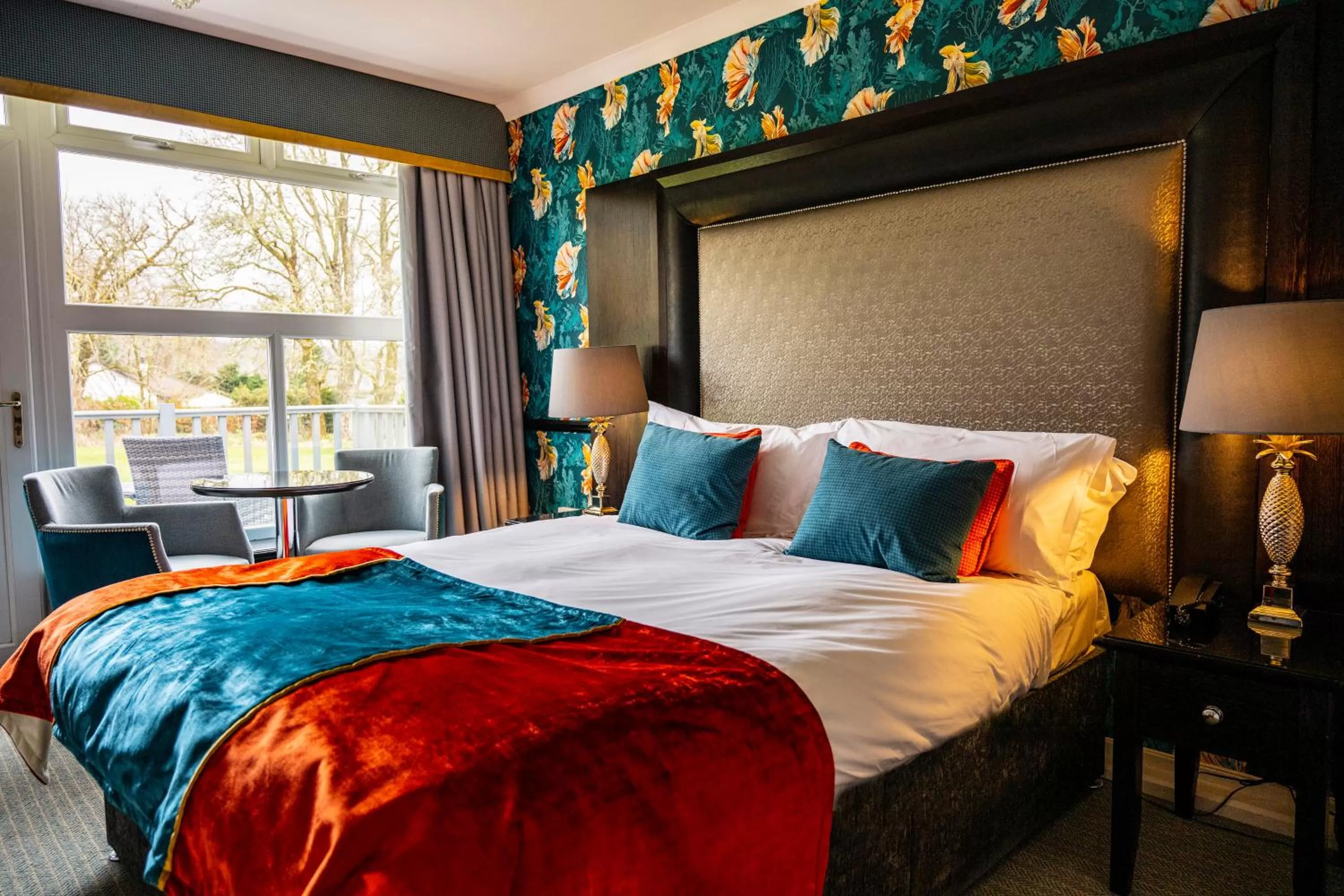 Bedroom, Bed in Skeabost House Hotel