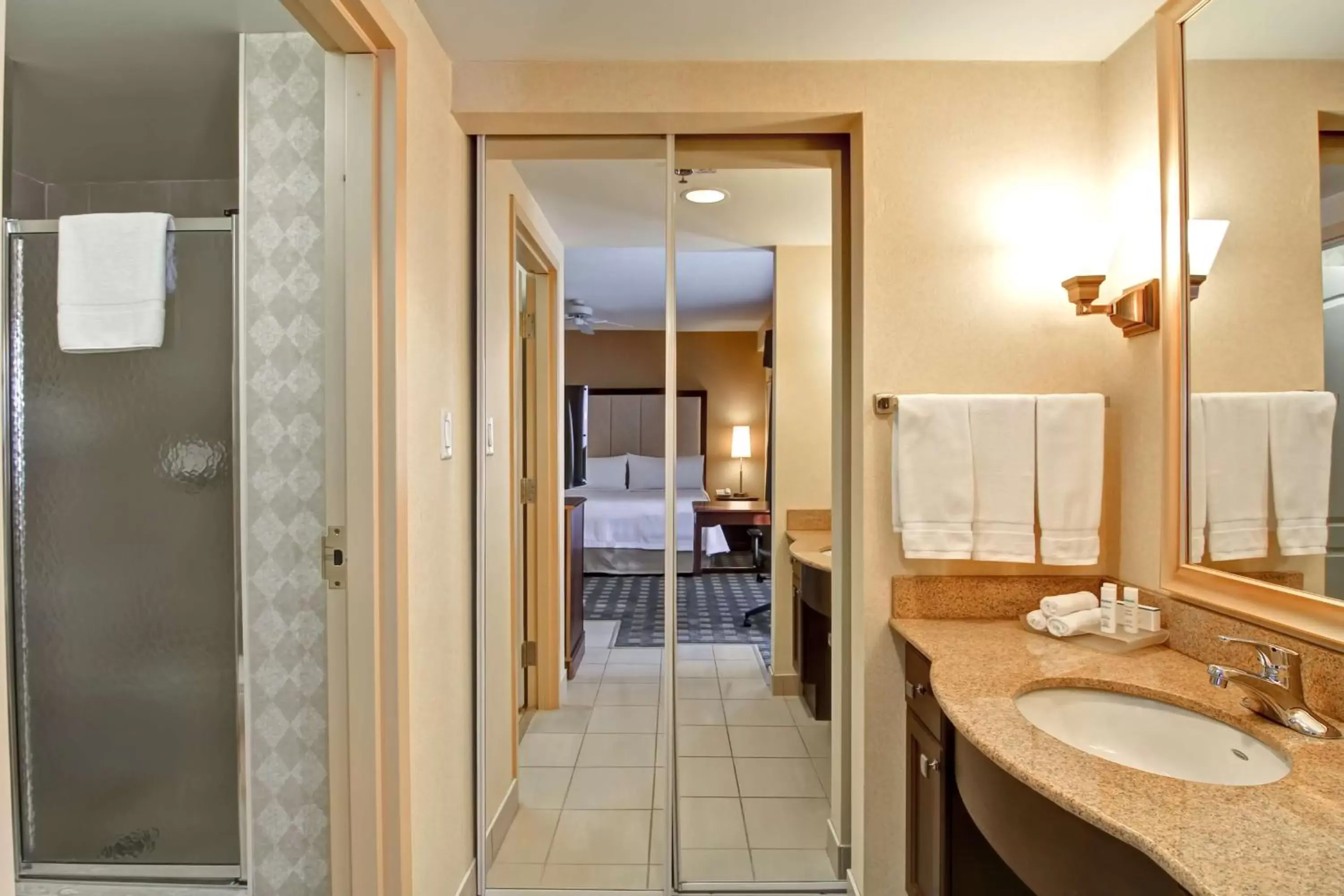 Bathroom in Homewood Suites by Hilton Toronto-Mississauga