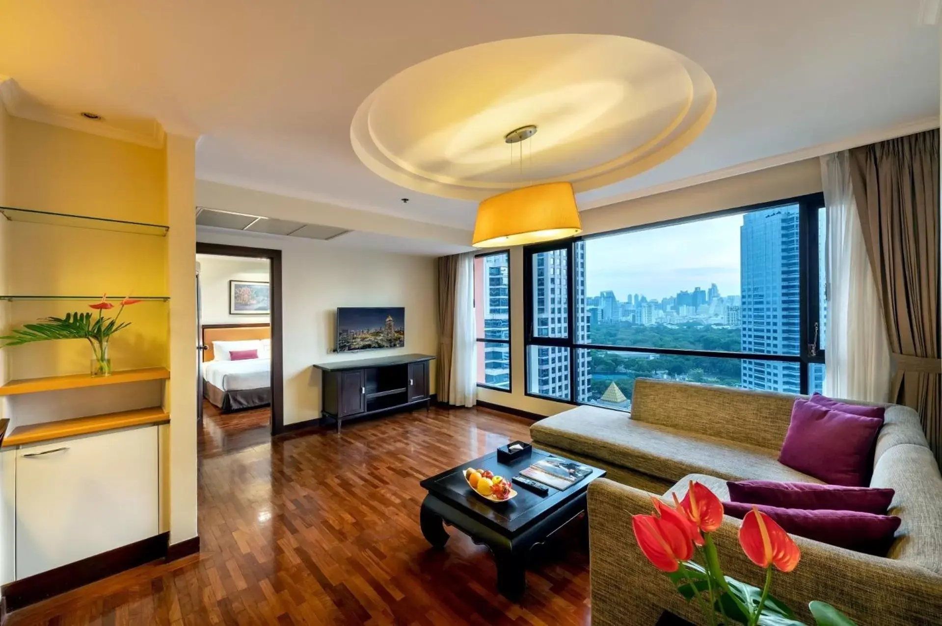 Living room, Seating Area in Bandara Suites Silom, Bangkok - SHA Extra Plus