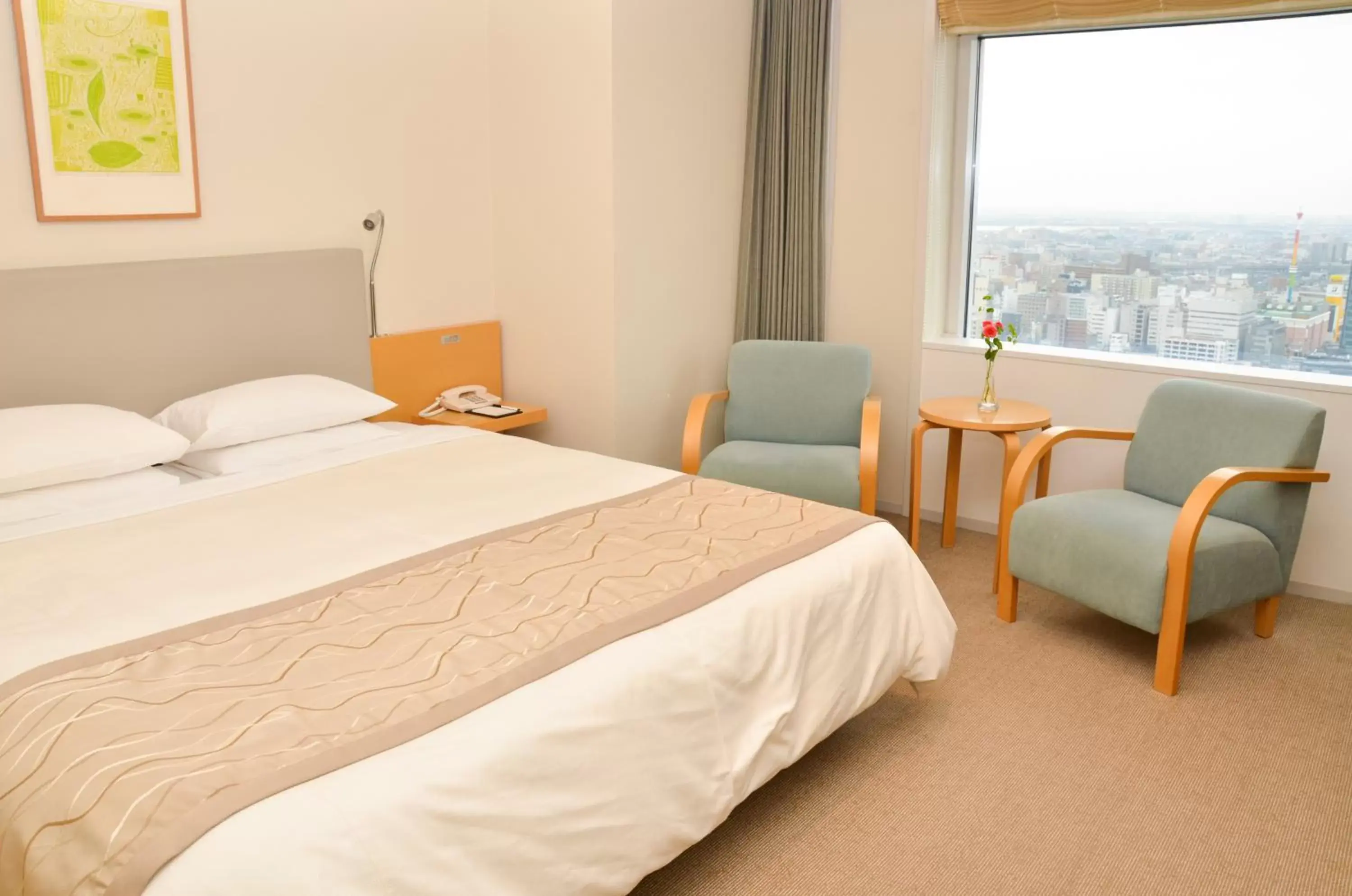 Bed in Hotel Nikko Niigata