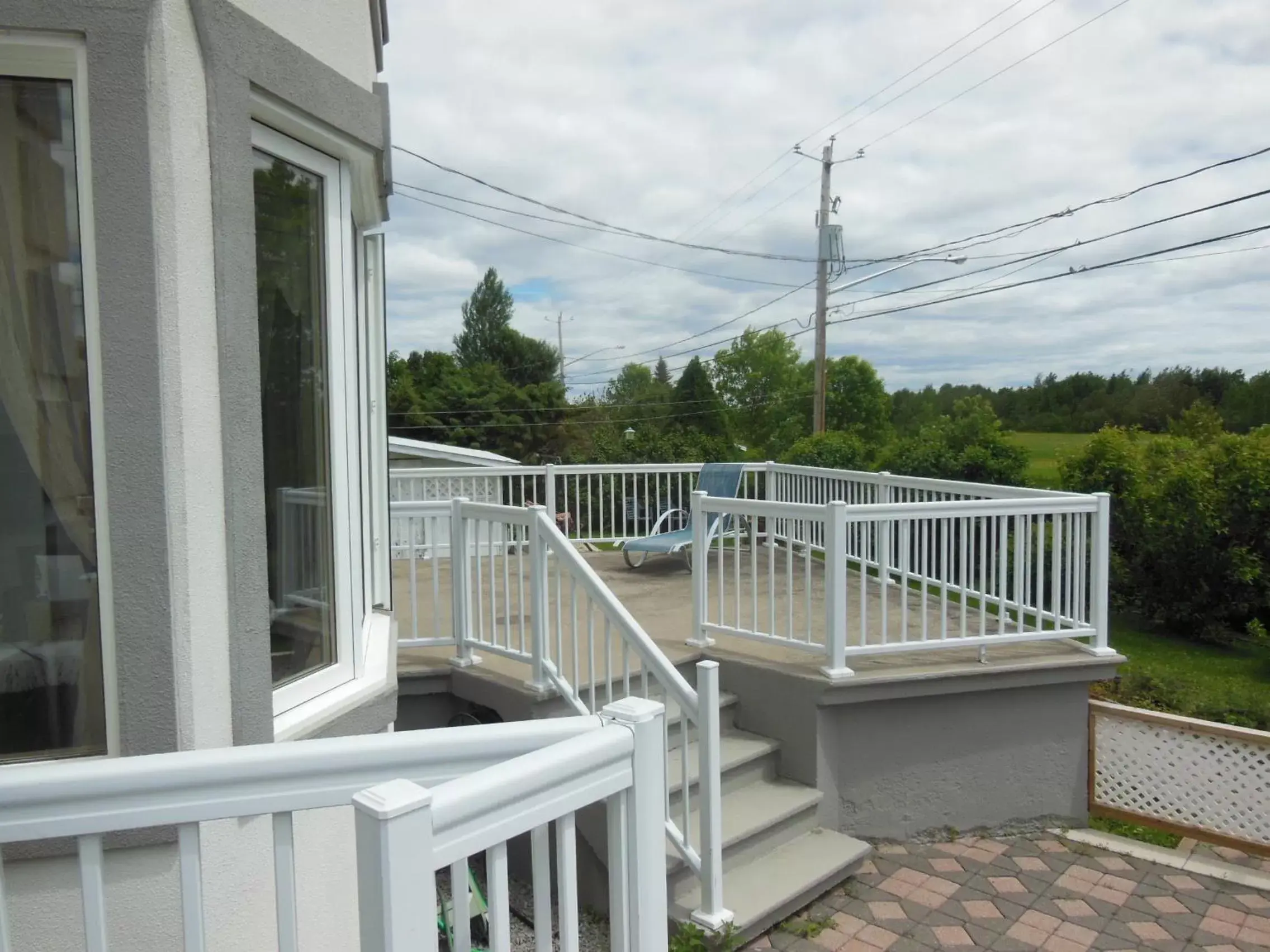 Balcony/Terrace in Gite Du Lac St-Prime