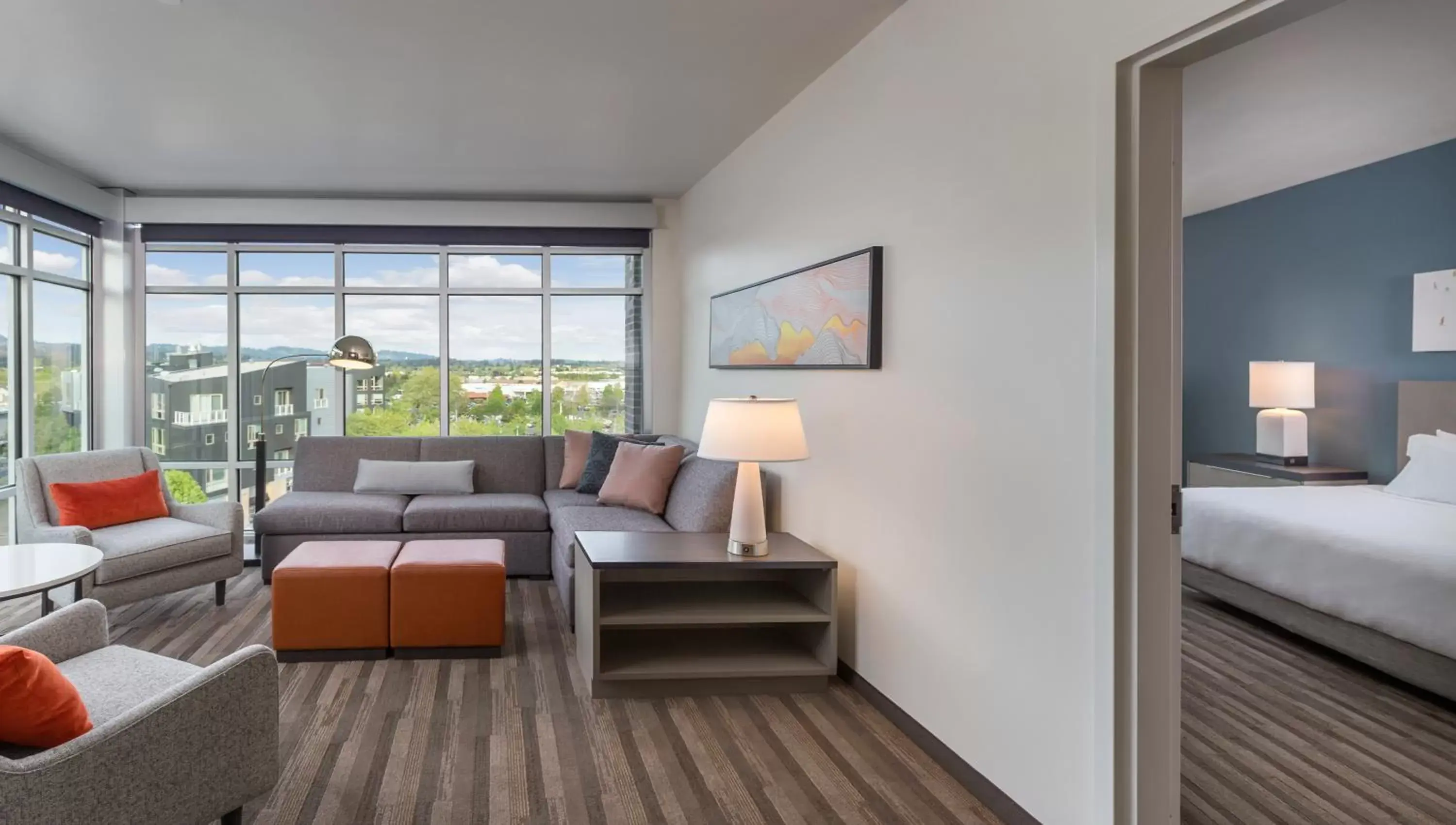 View (from property/room), Seating Area in Hyatt House Portland/Beaverton