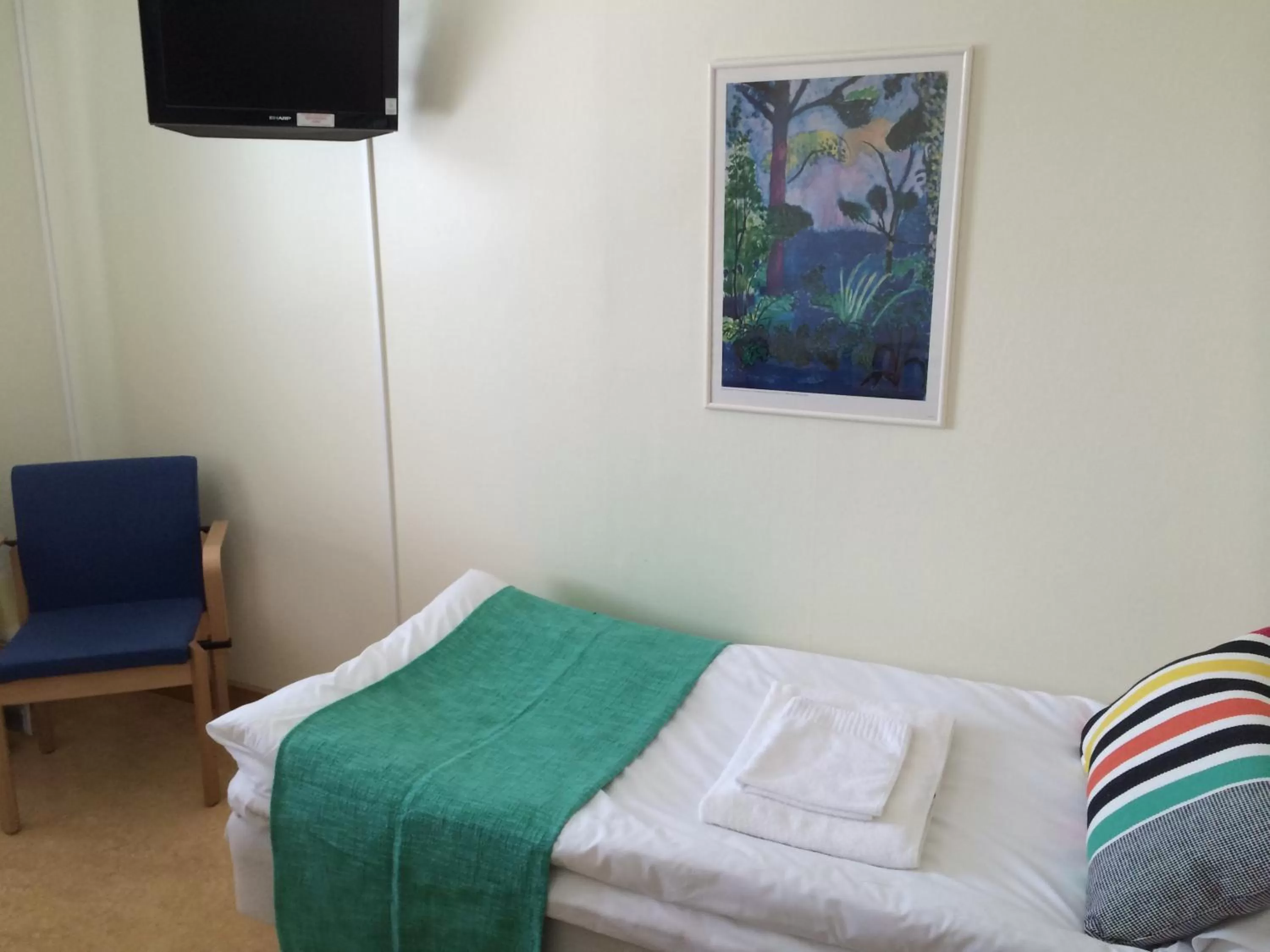 Bed in STF Malmfältens Folkhögskola