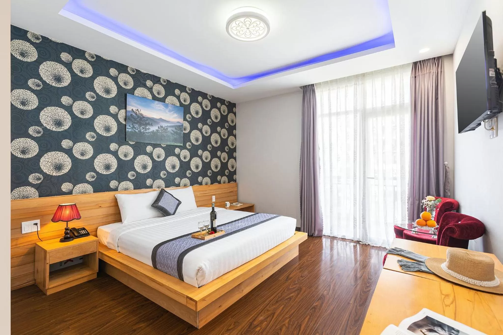 Bed in Dalat Wind Hotel