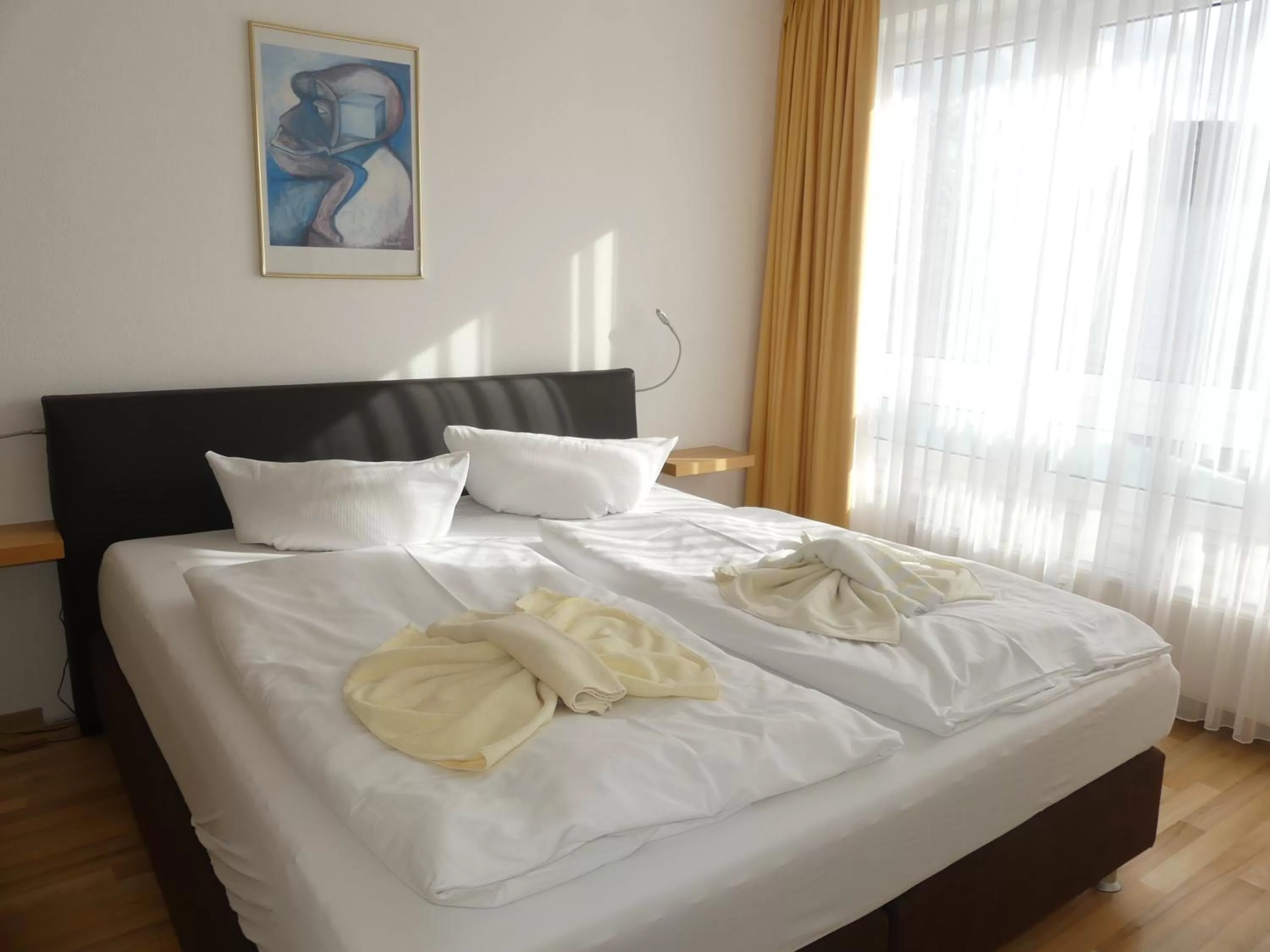 Bedroom, Bed in Appartementhaus Binzer Sterne