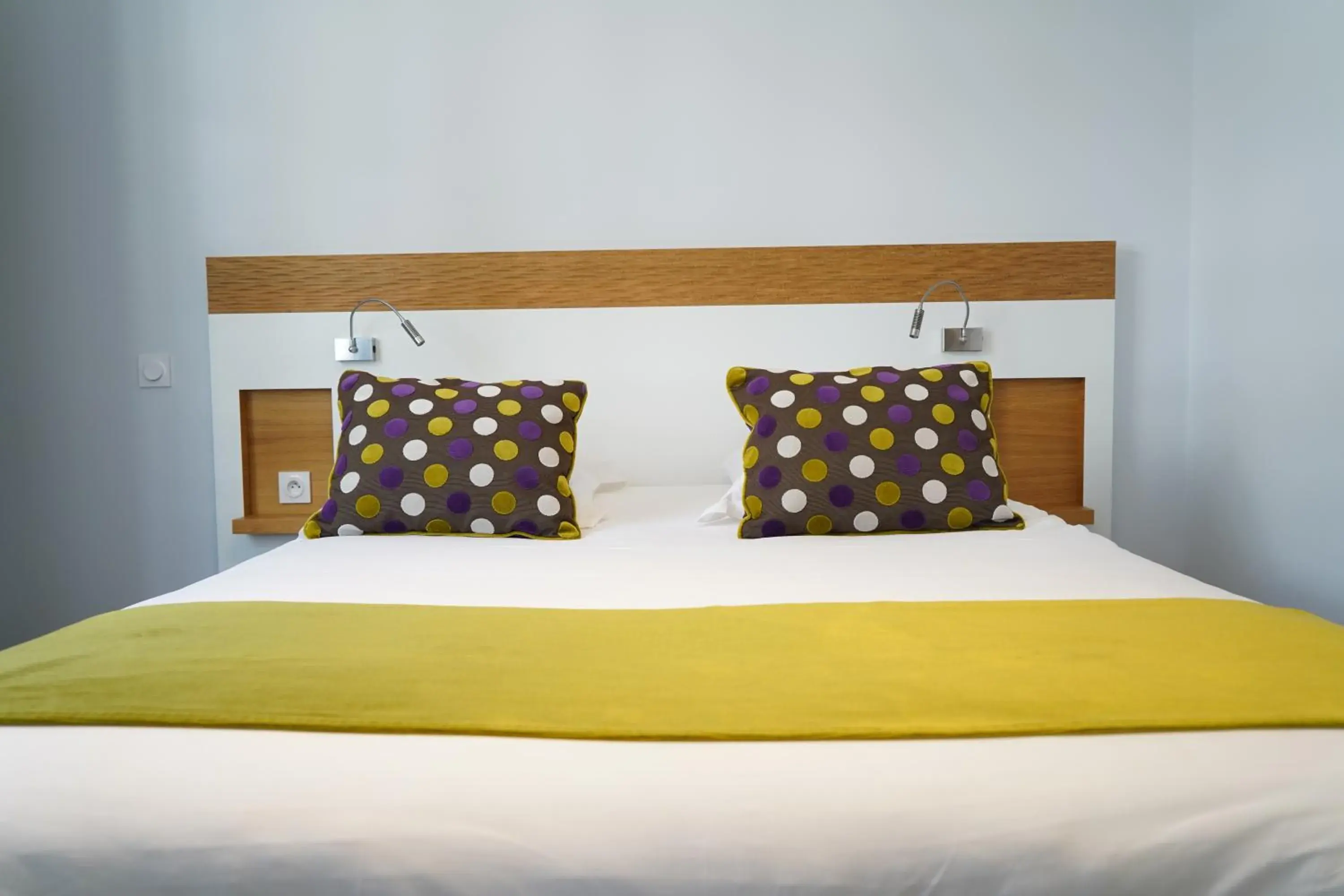 Decorative detail, Bed in Hôtel de Perros, The Originals Boutique Decorative detail, Bed in Hôtel de Perros, The Originals Boutique