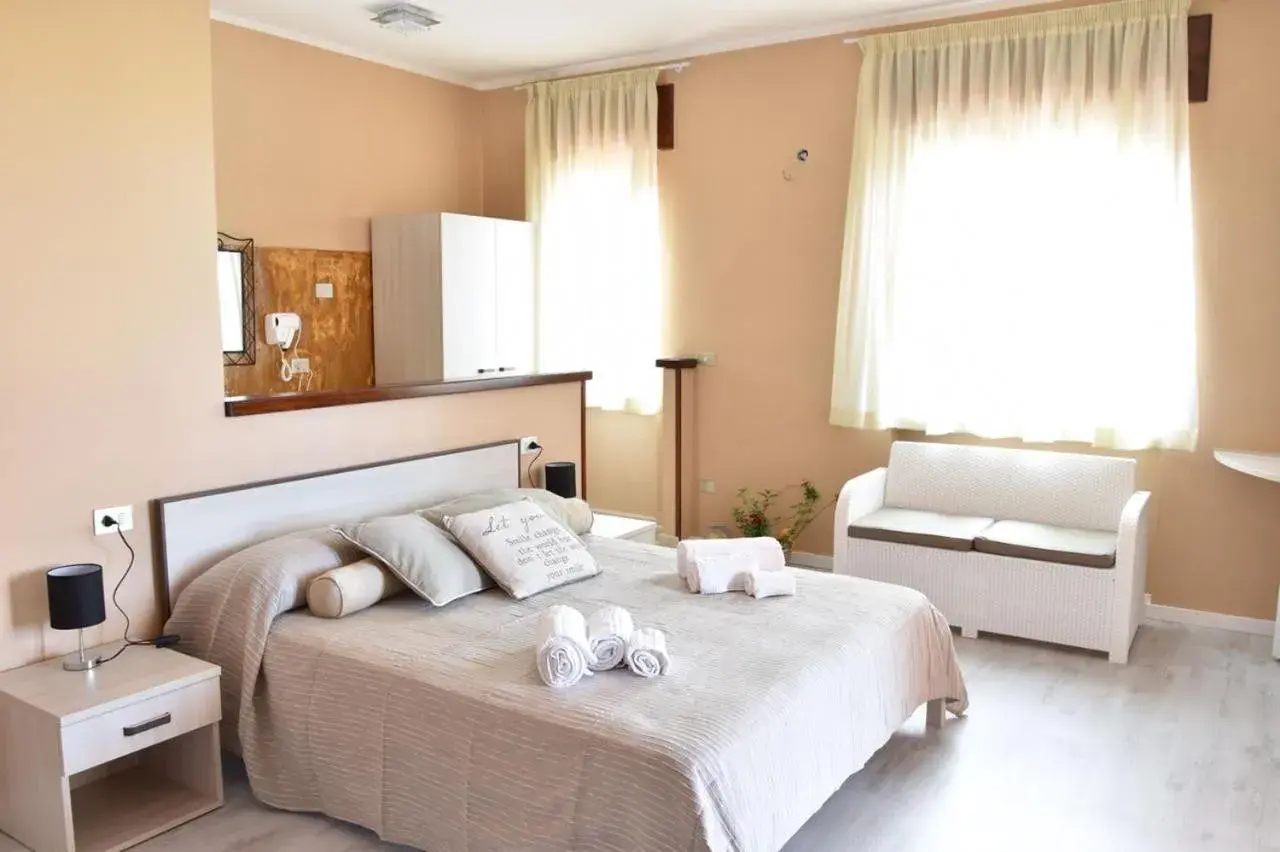 Bed in Hotel Ariadimari