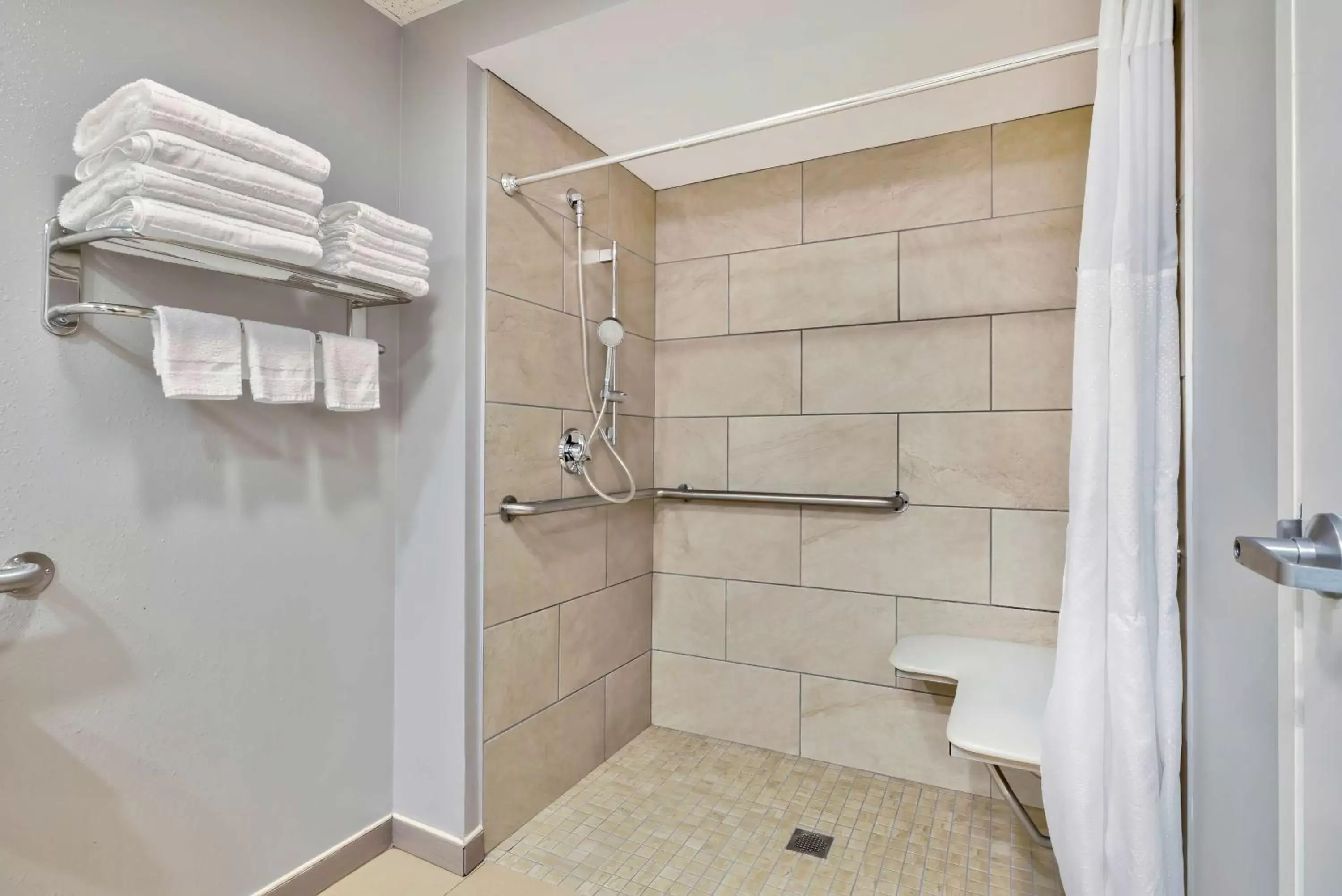 Queen Room with Two Queen Beds - single occupancy - Disability Access - Roll In Shower in Motel 6 Bethel, CT - Danbury Queen Room with Two Queen Beds - single occupancy - Disability Access - Roll In Shower in Motel 6 Bethel, CT - Danbury