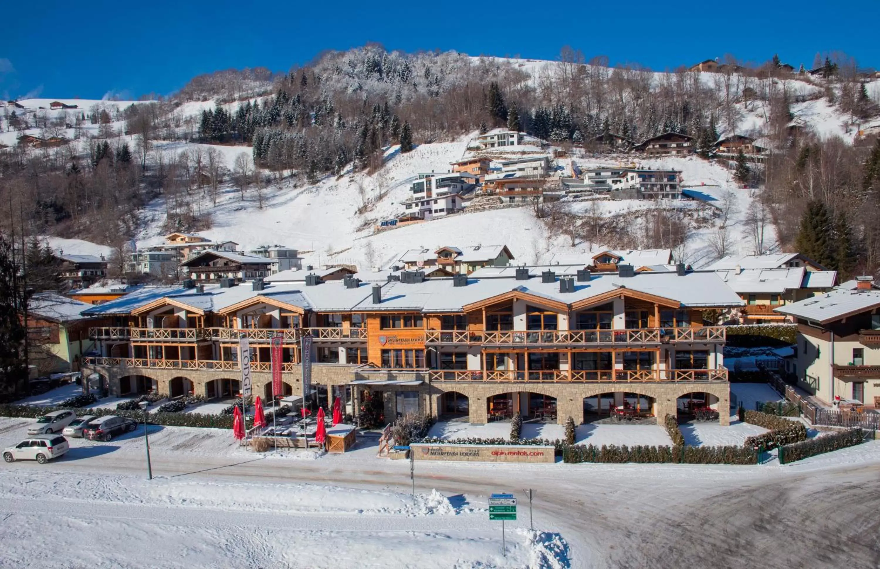 Property building, Winter in AvenidA Mountain Lodges Kaprun