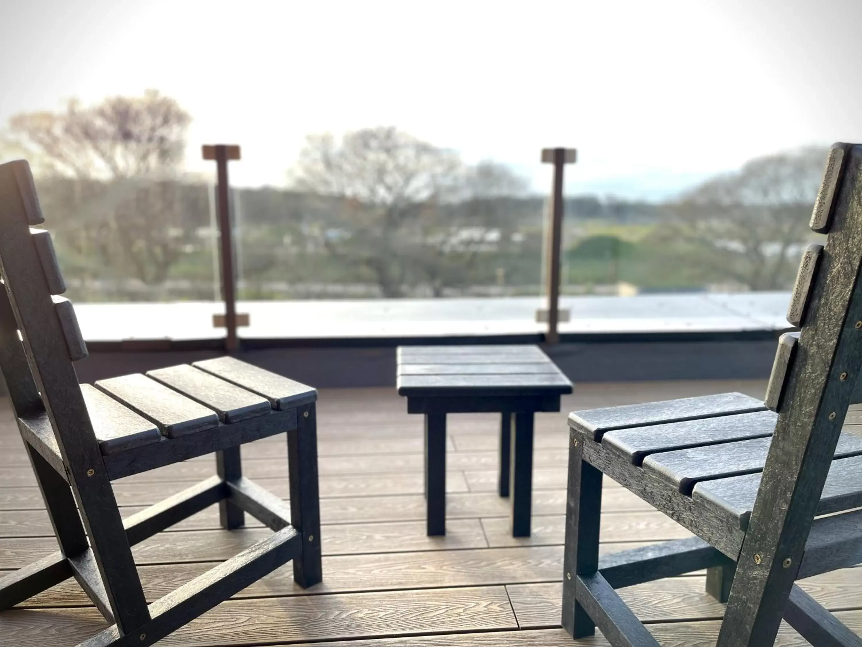 Balcony/Terrace in Hex Wildlife Hotel at Yorkshire Wildlife Park