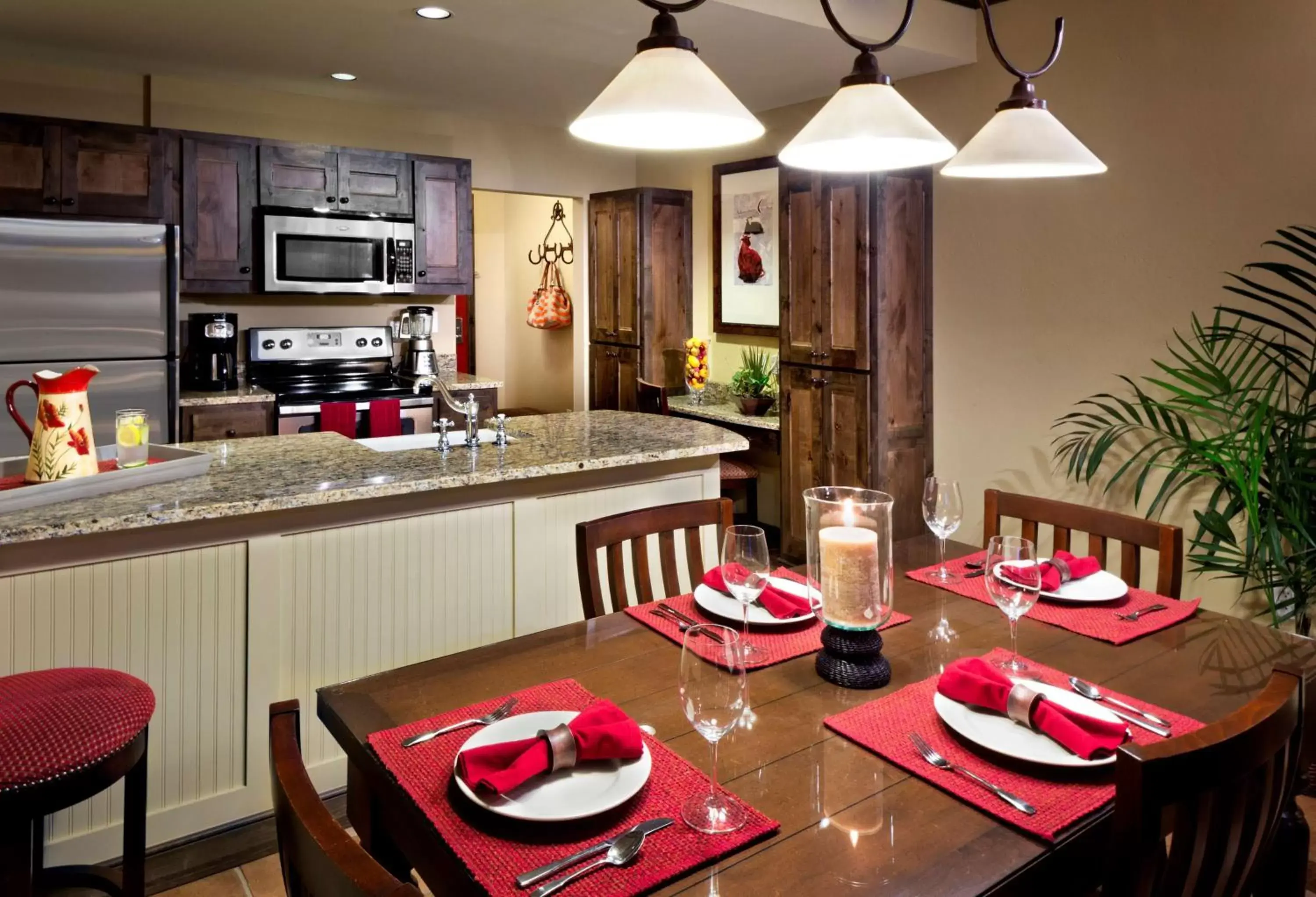 Kitchen or kitchenette, Restaurant/Places to Eat in Hyatt Vacation Club at Wild Oak Ranch