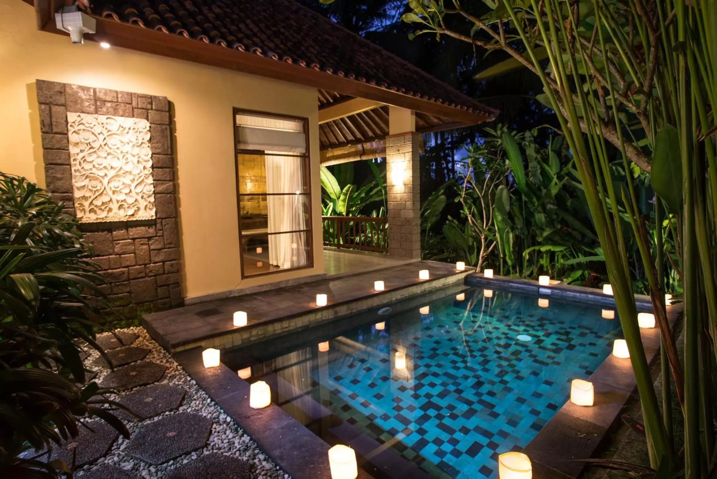 Garden view, Swimming Pool in Kori Ubud Resort, Restaurant & Spa