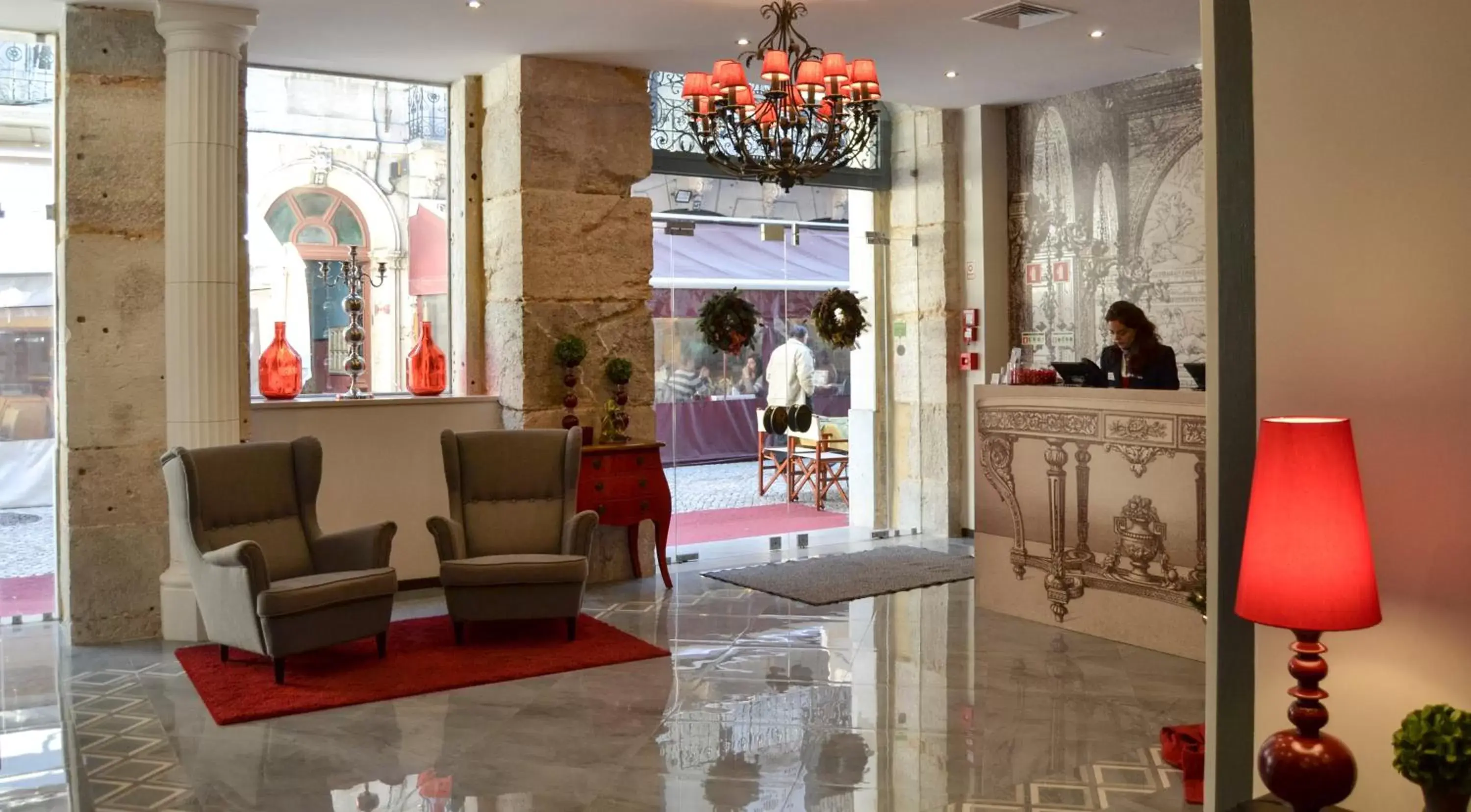 Lobby or reception, Lobby/Reception in Rossio Garden Hotel