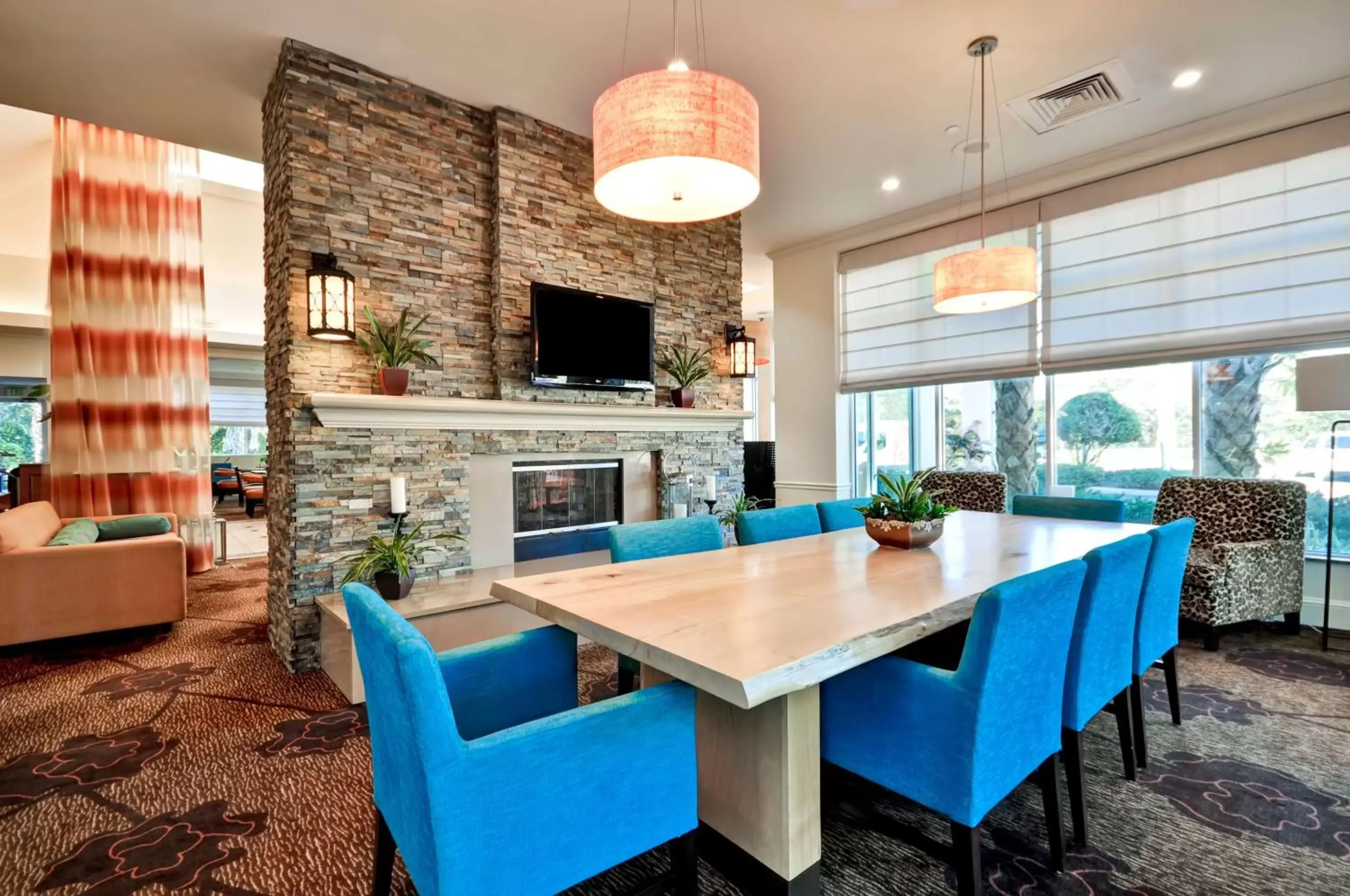 Lobby or reception, Dining Area in Hilton Garden Inn Tampa North