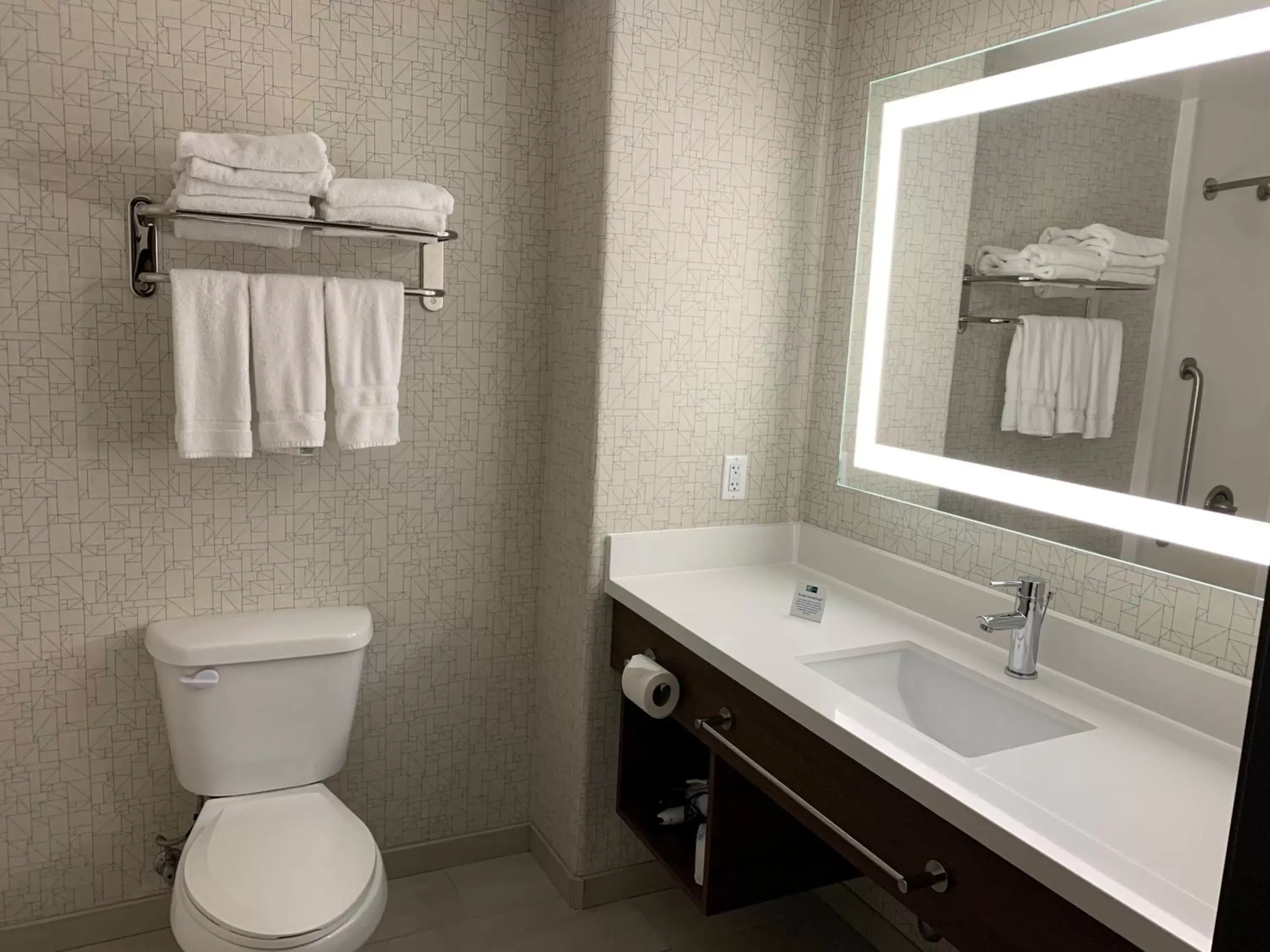 Bathroom in Holiday Inn Express Hotel & Suites Woodland Hills, an IHG Hotel