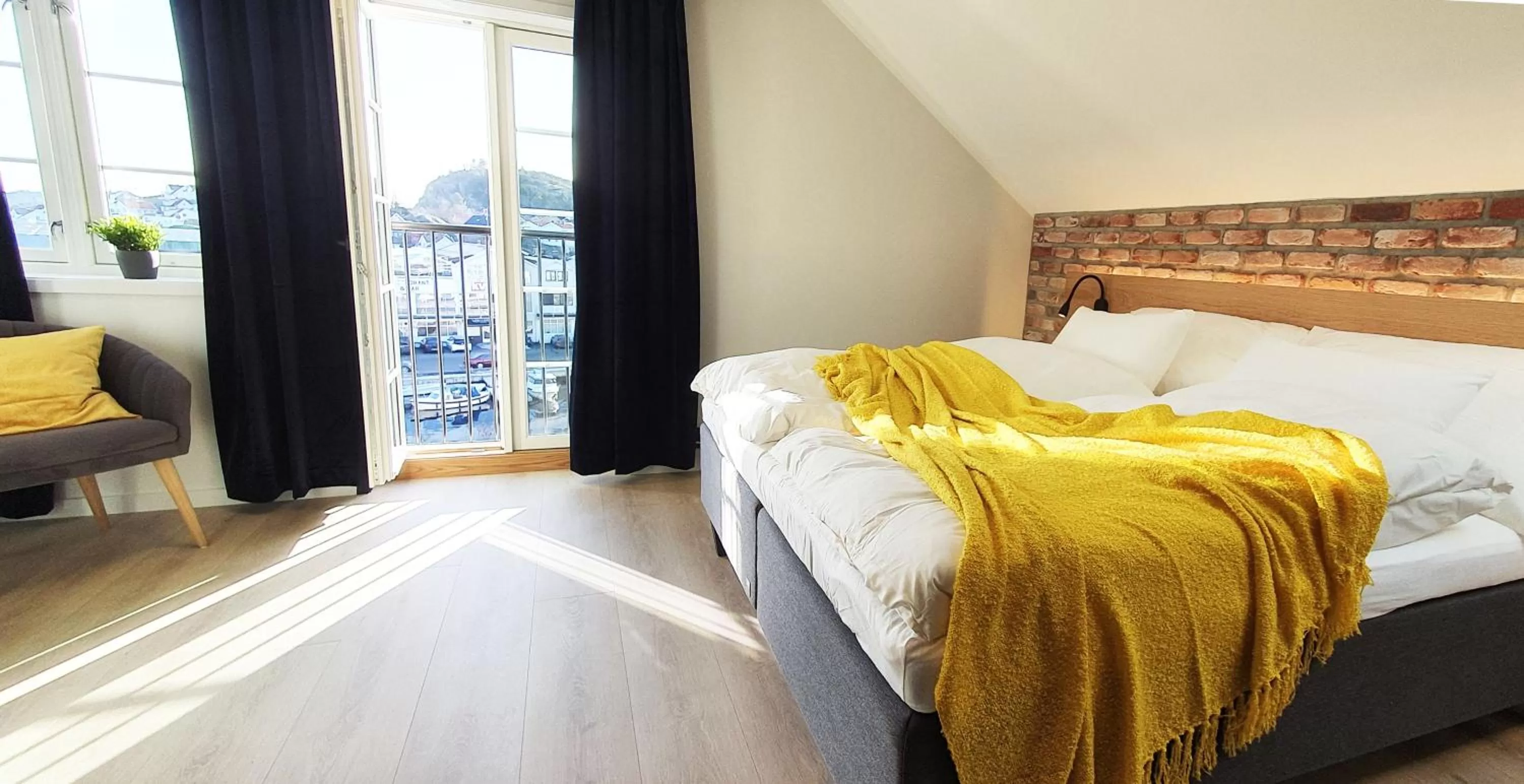 Bed in Kragerø Hotell