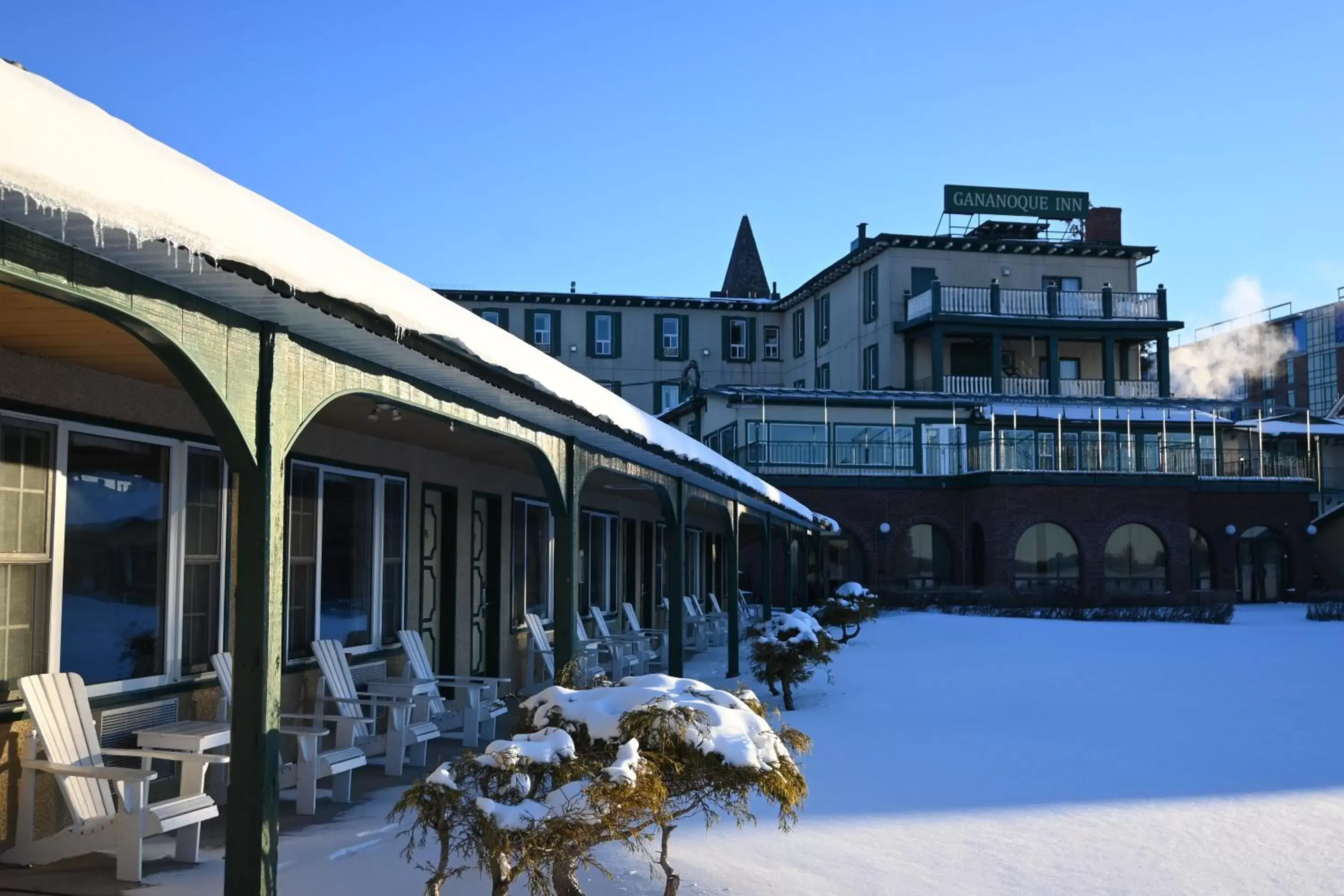 Property building, Winter in The Gananoque Inn & Spa