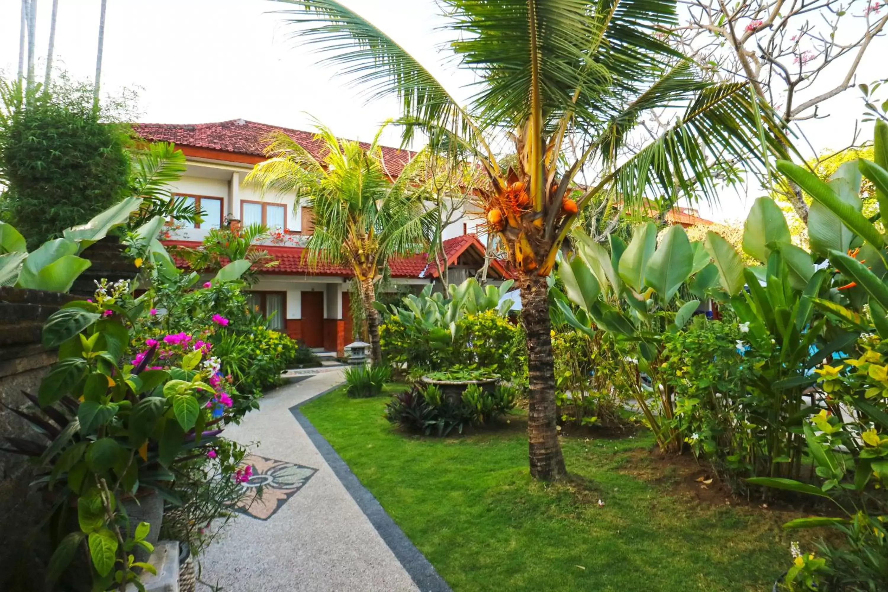 Garden, Property Building in Sinar Bali Hotel