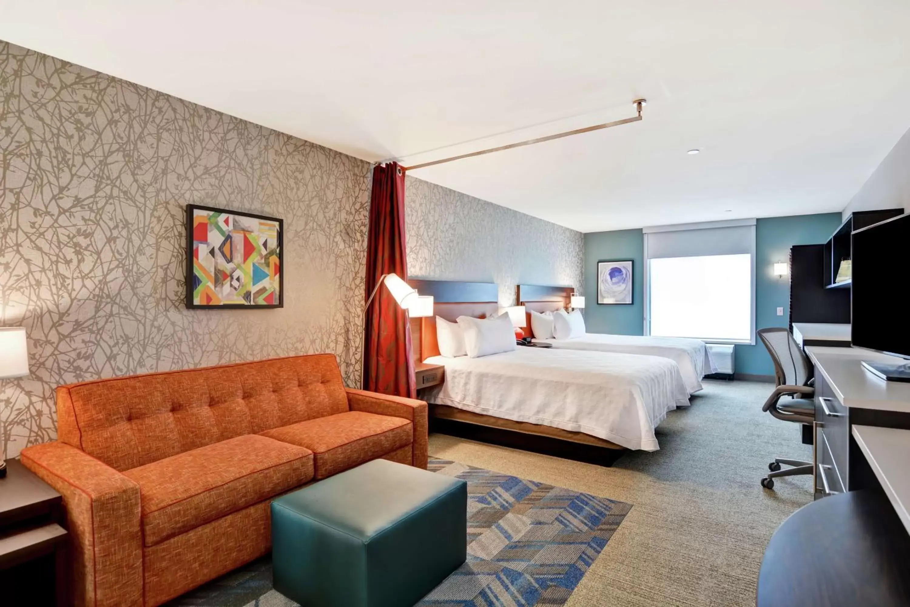 Studio Suite with Two Queen Beds - Hearing Access/Non-Smoking in Home2 Suites By Hilton Madison Huntsville Airport Studio Suite with Two Queen Beds - Hearing Access/Non-Smoking in Home2 Suites By Hilton Madison Huntsville Airport