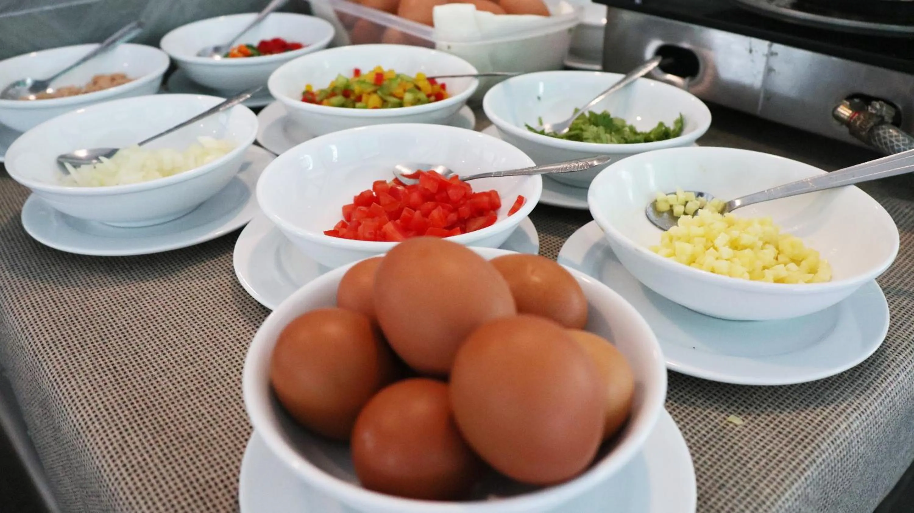 Buffet breakfast in Admiral Suites Bangkok