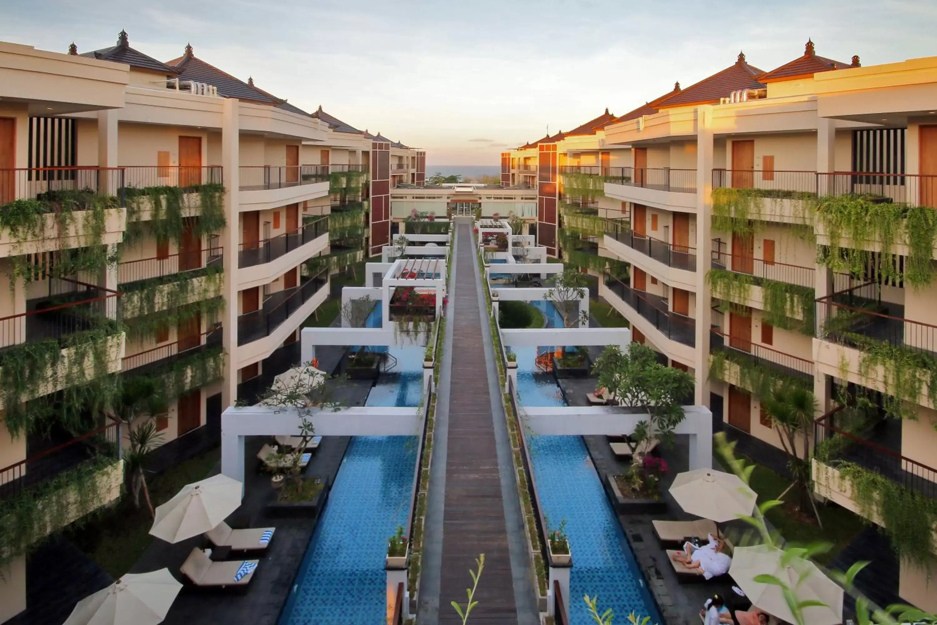 Balcony/Terrace, Pool View in Vouk Hotel and Suites