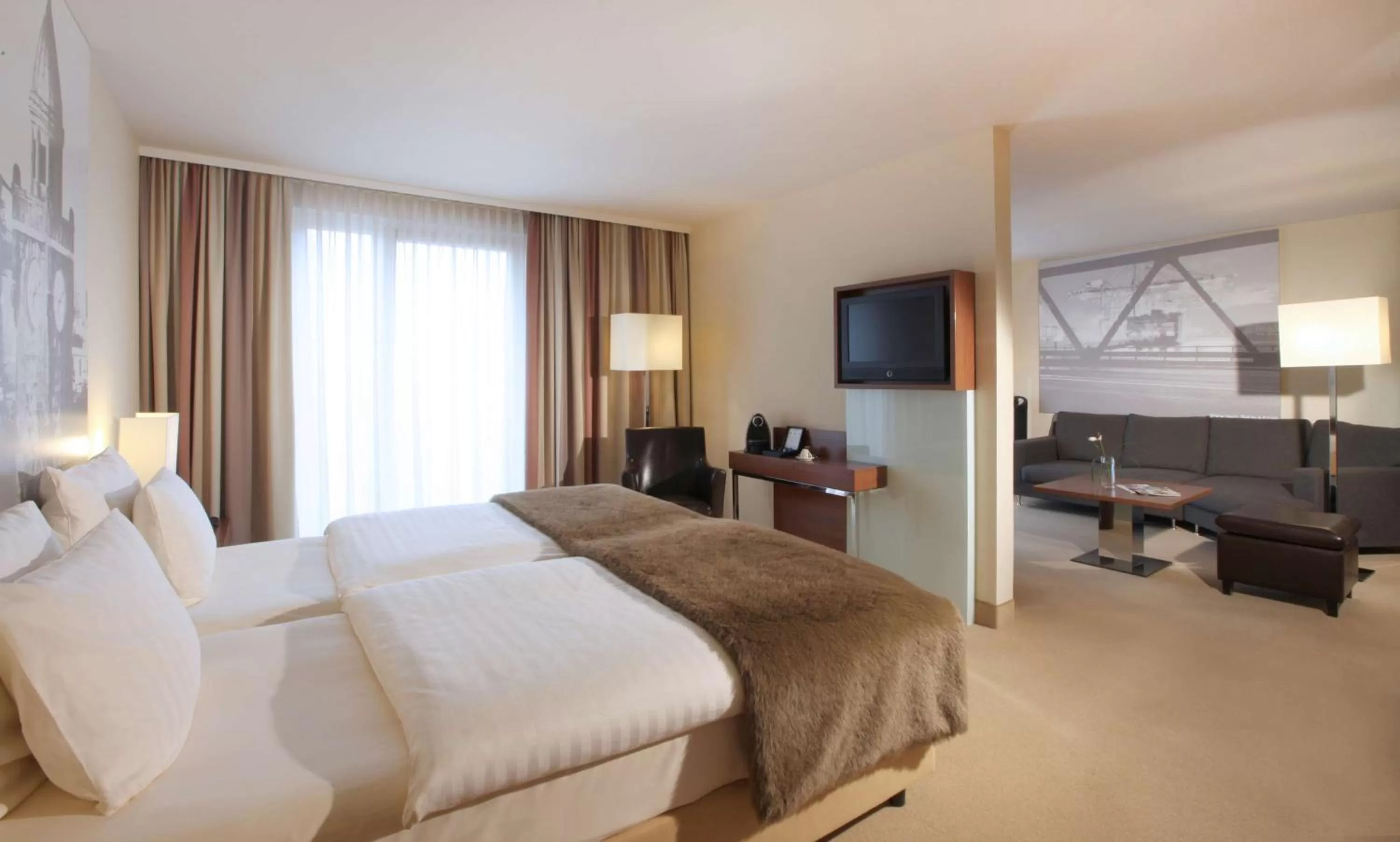 Bedroom, Bed in Lindner Hotel Hamburg am Michel, part of JdV by Hyatt