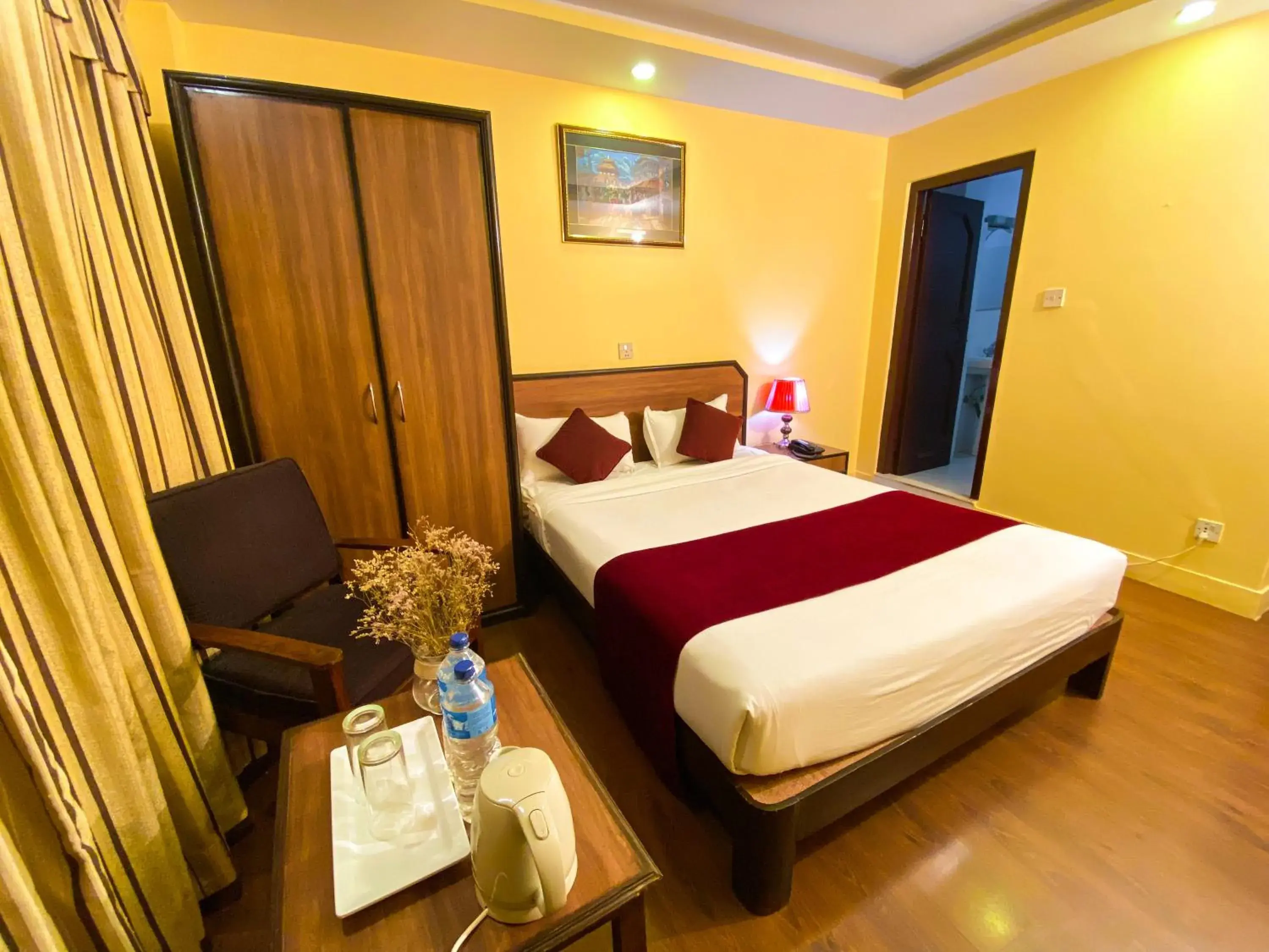 Bed in Thamel Grand Hotel